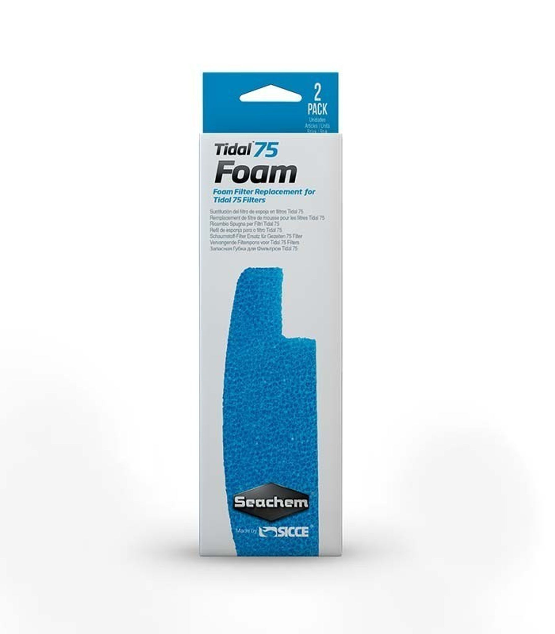 SEACHEM TIDAL 75 FOAM (2 PACK) (SC-6504)