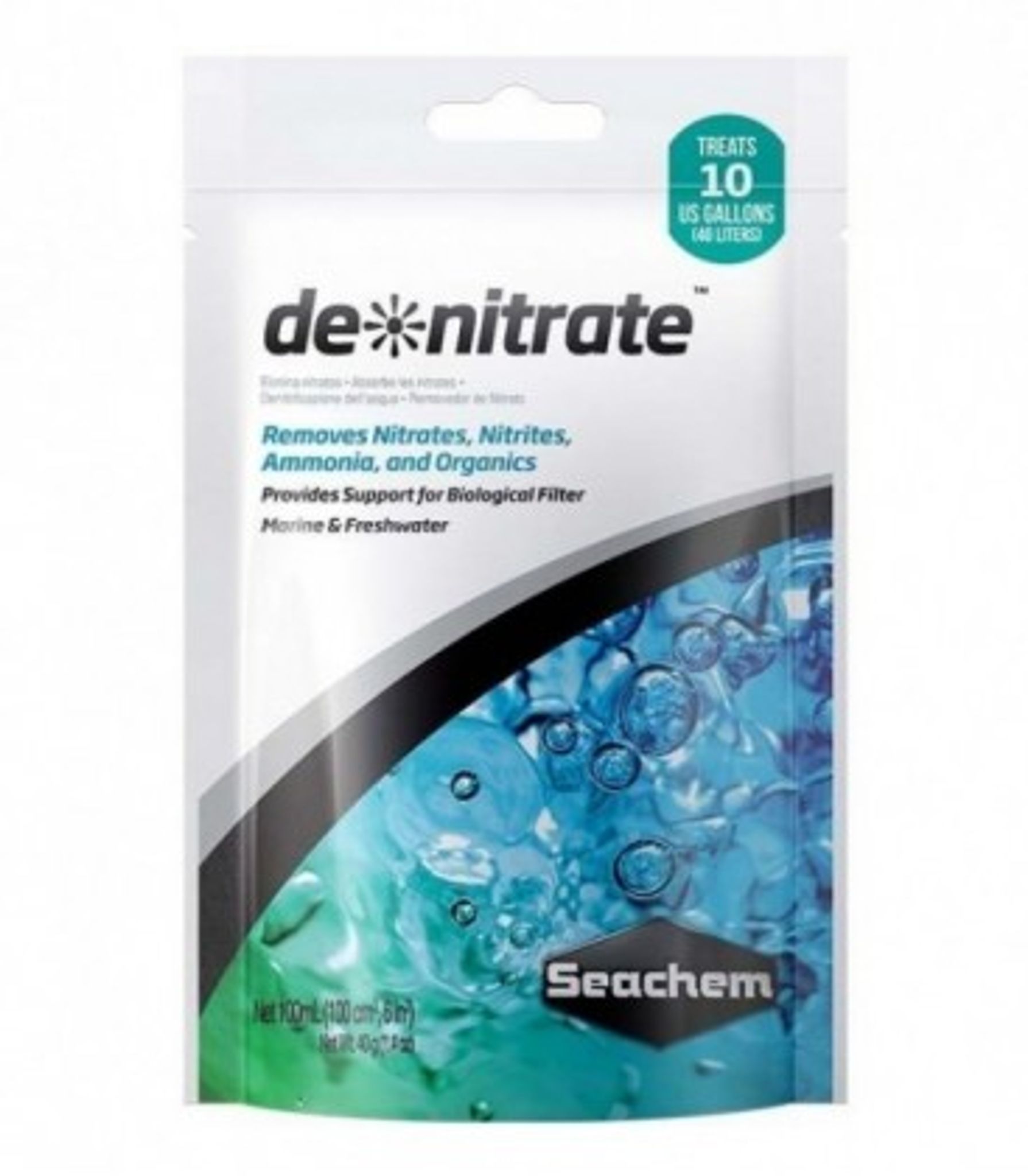 SEACHEM DE-NITRATE 100ML BAGGED (SC-135)