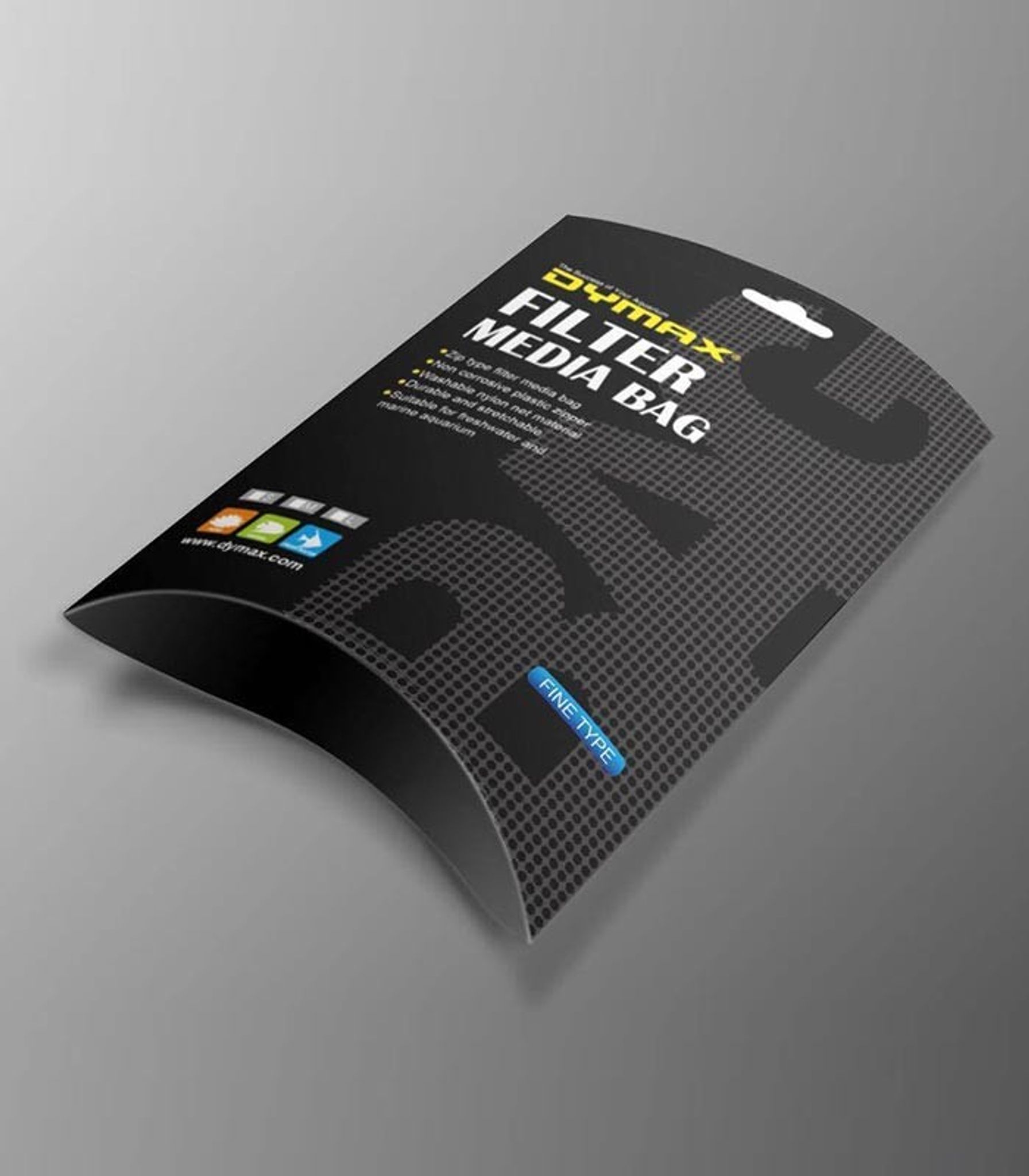 DYMAX FILTER MEDIA ZIP BAG - FINE (14X20CM) SMALL