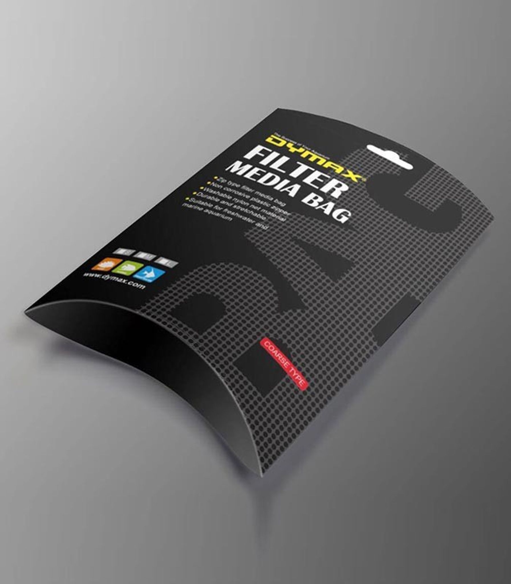 DYMAX FILTER MEDIA ZIP BAG - COARSE (18X25CM) SMALL