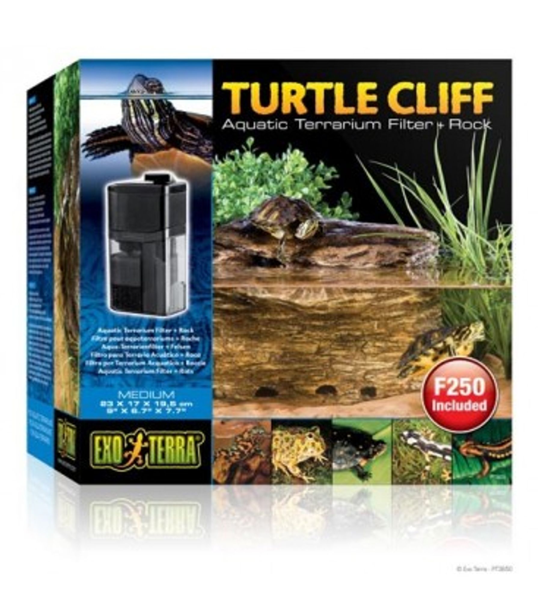 TURTLE CLIFF AQUATIC TERRAIN FILTER (MEDIUM) ROCK PT3650