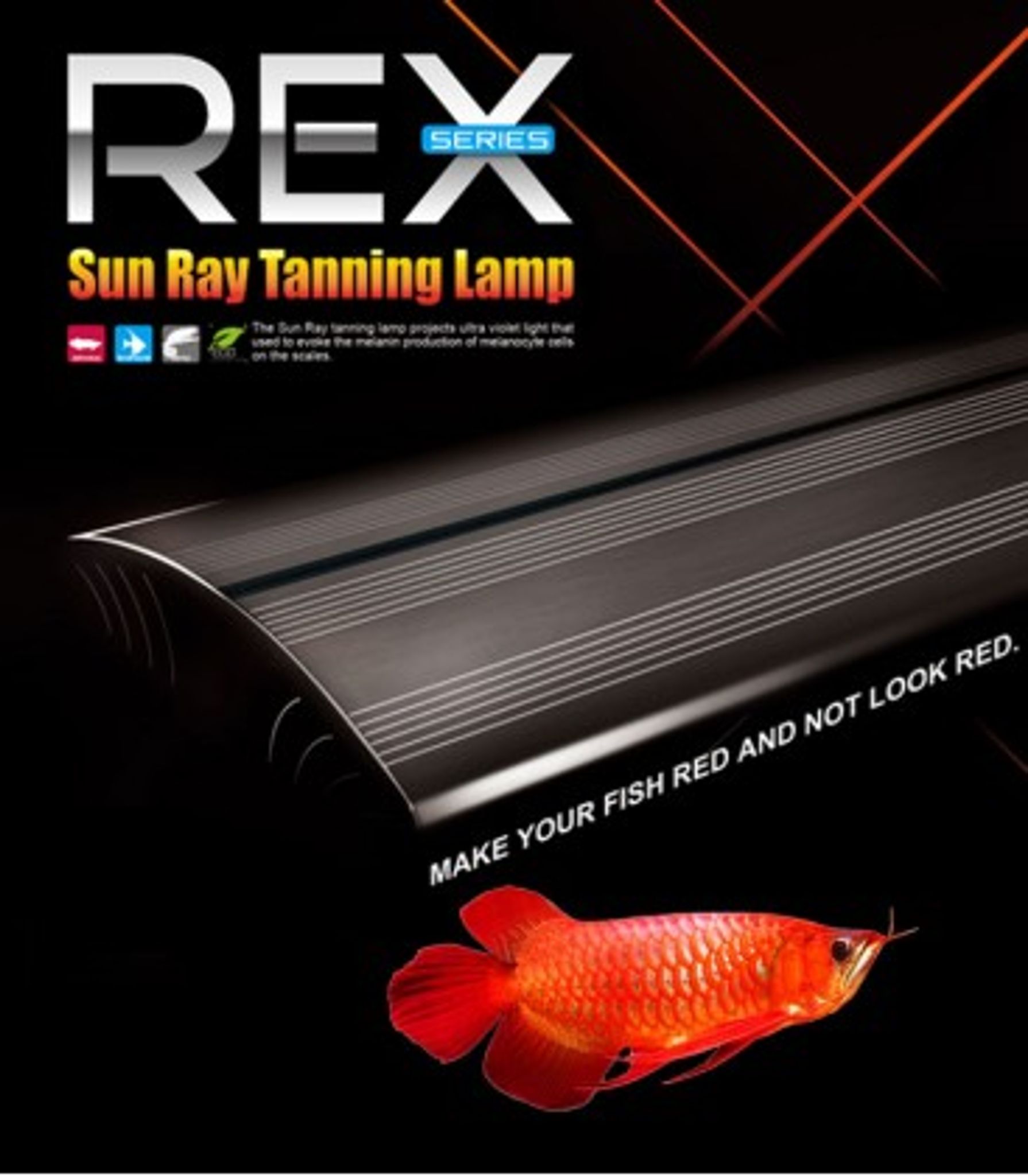 DYMAX REX SUNRAY AROWANA TANNING LAMP 120CM