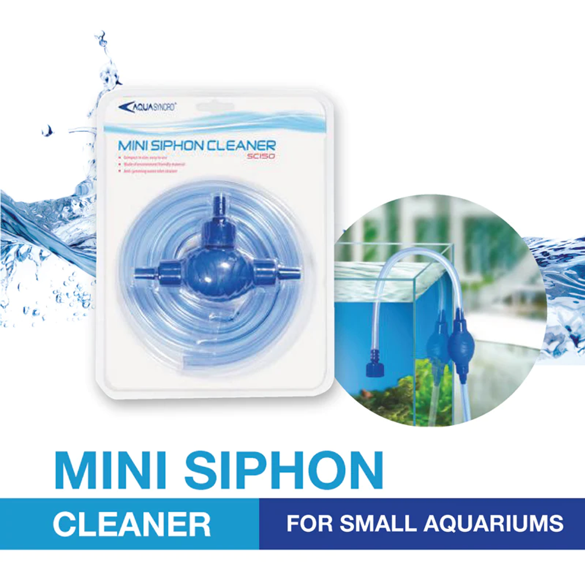 [Aquasyncro] Mini Siphon Cleaner