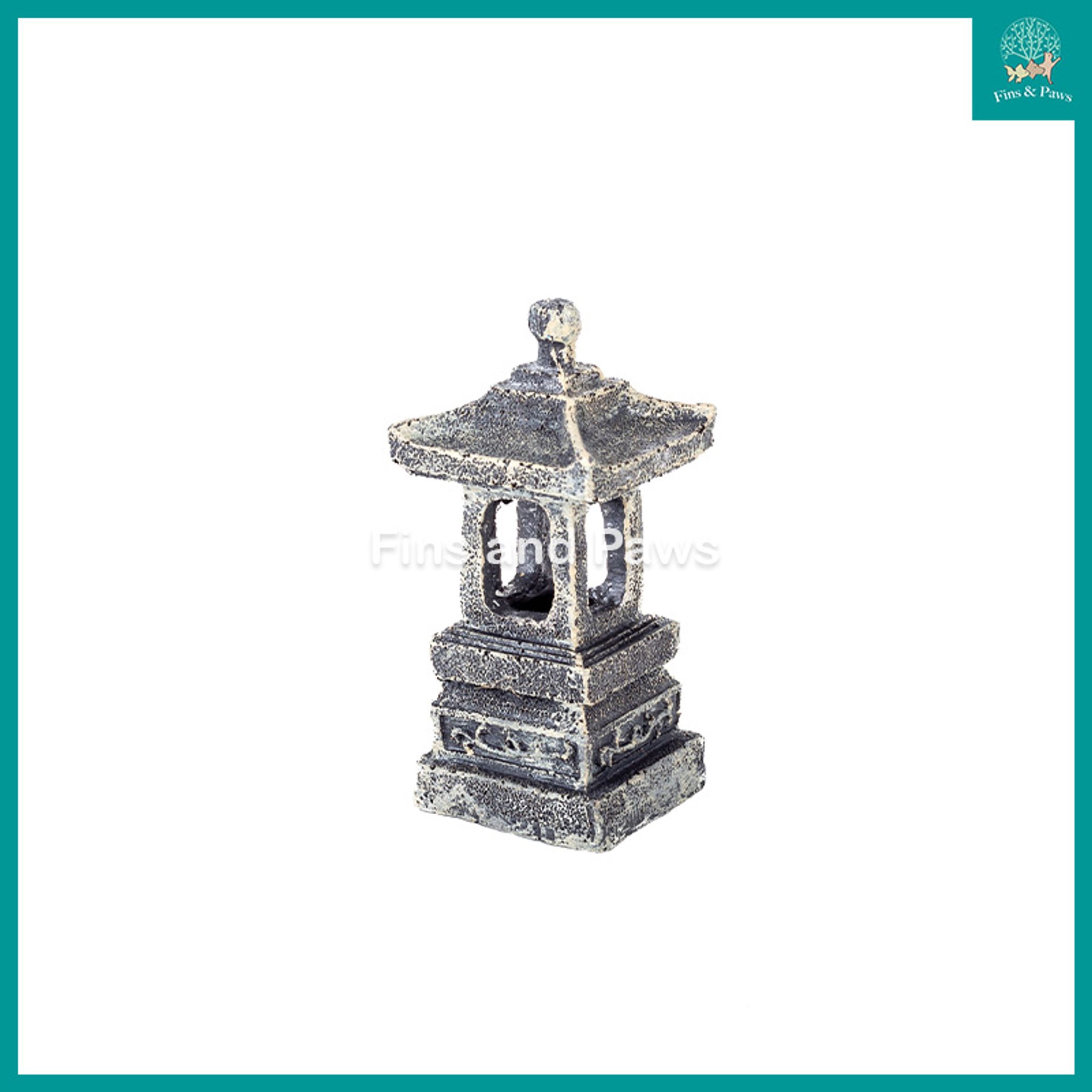 [Yaubay] Japanese Zen Garden Pagoda Aquarium Resin Ornament (4.5x4.5x10cm)