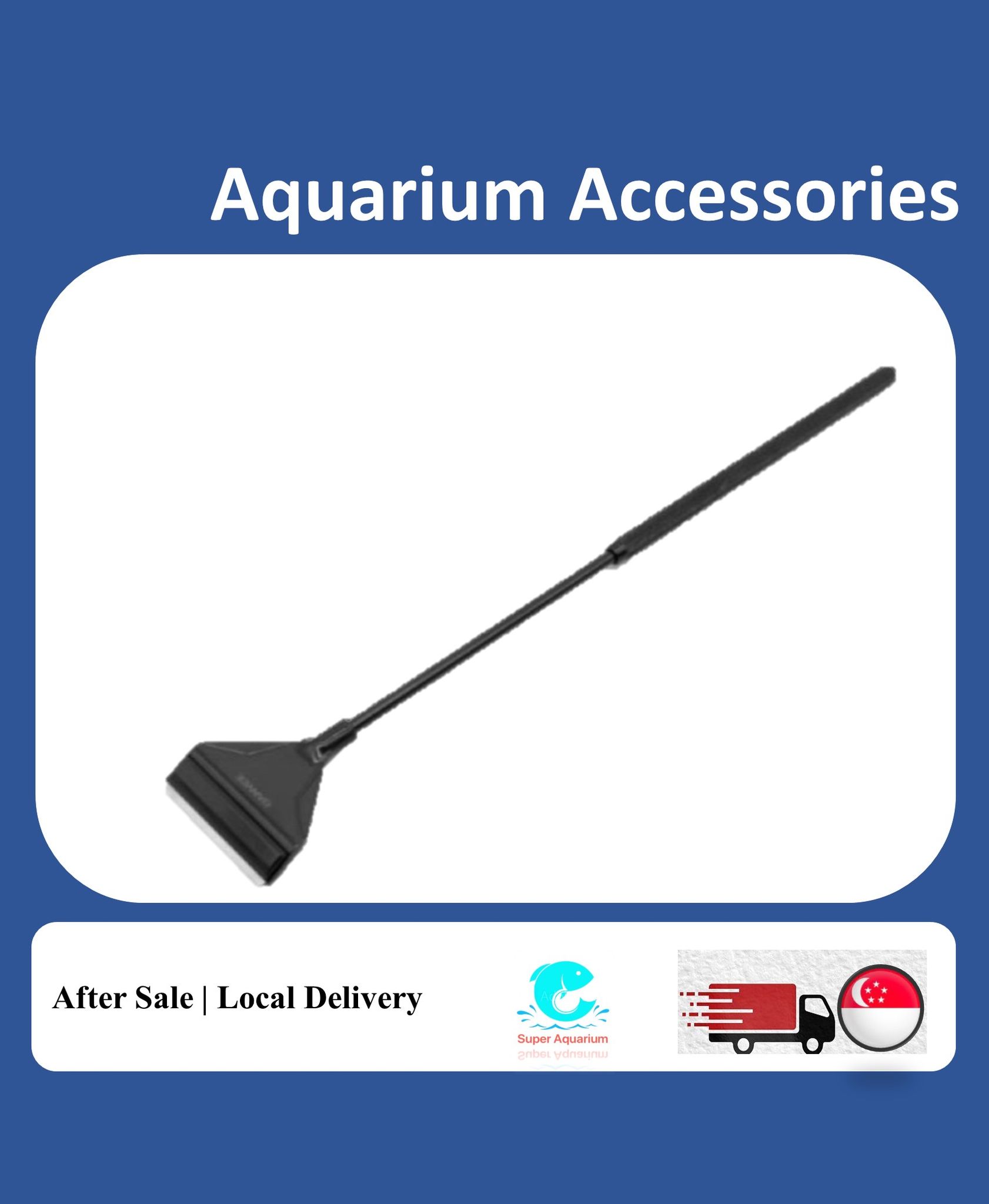[QANVEE] NANO-Q NANO-Q1 SCRAPER 41CM NANO Q FISH TANK CLEANER