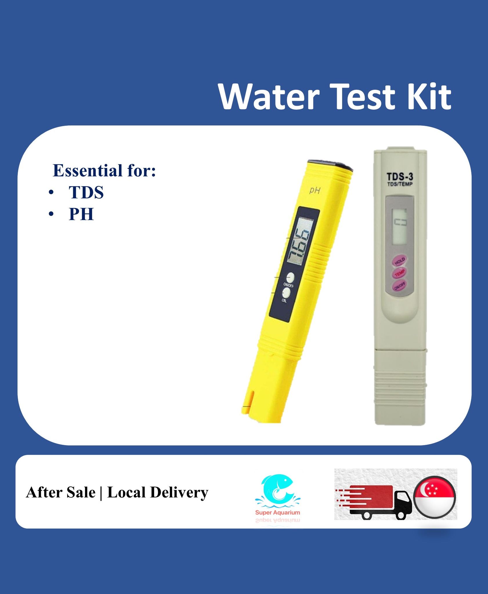 Portale PH test pen for aquarium and water parameters