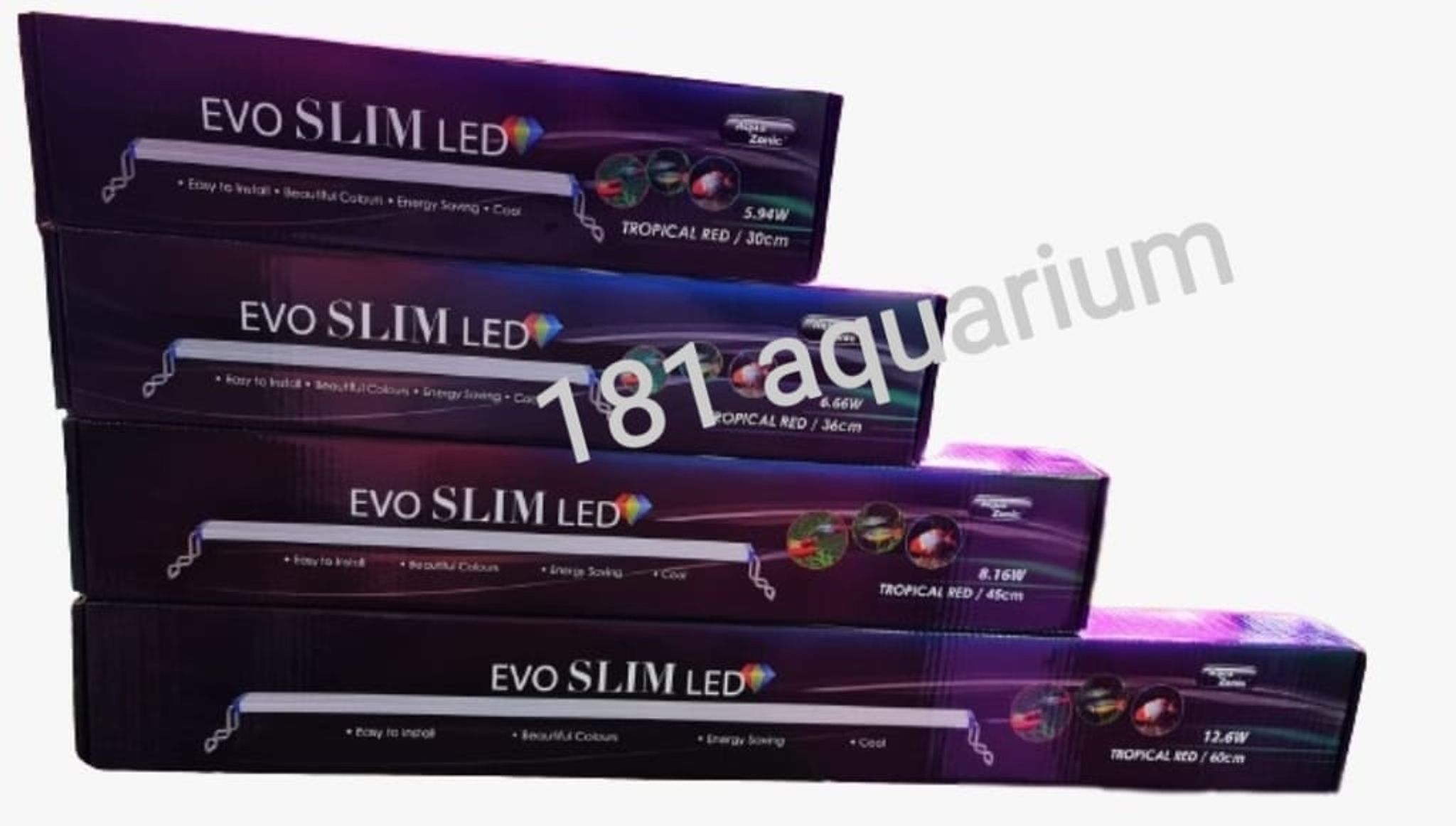Aqua Zonic Evo Slim Led Tropical Red