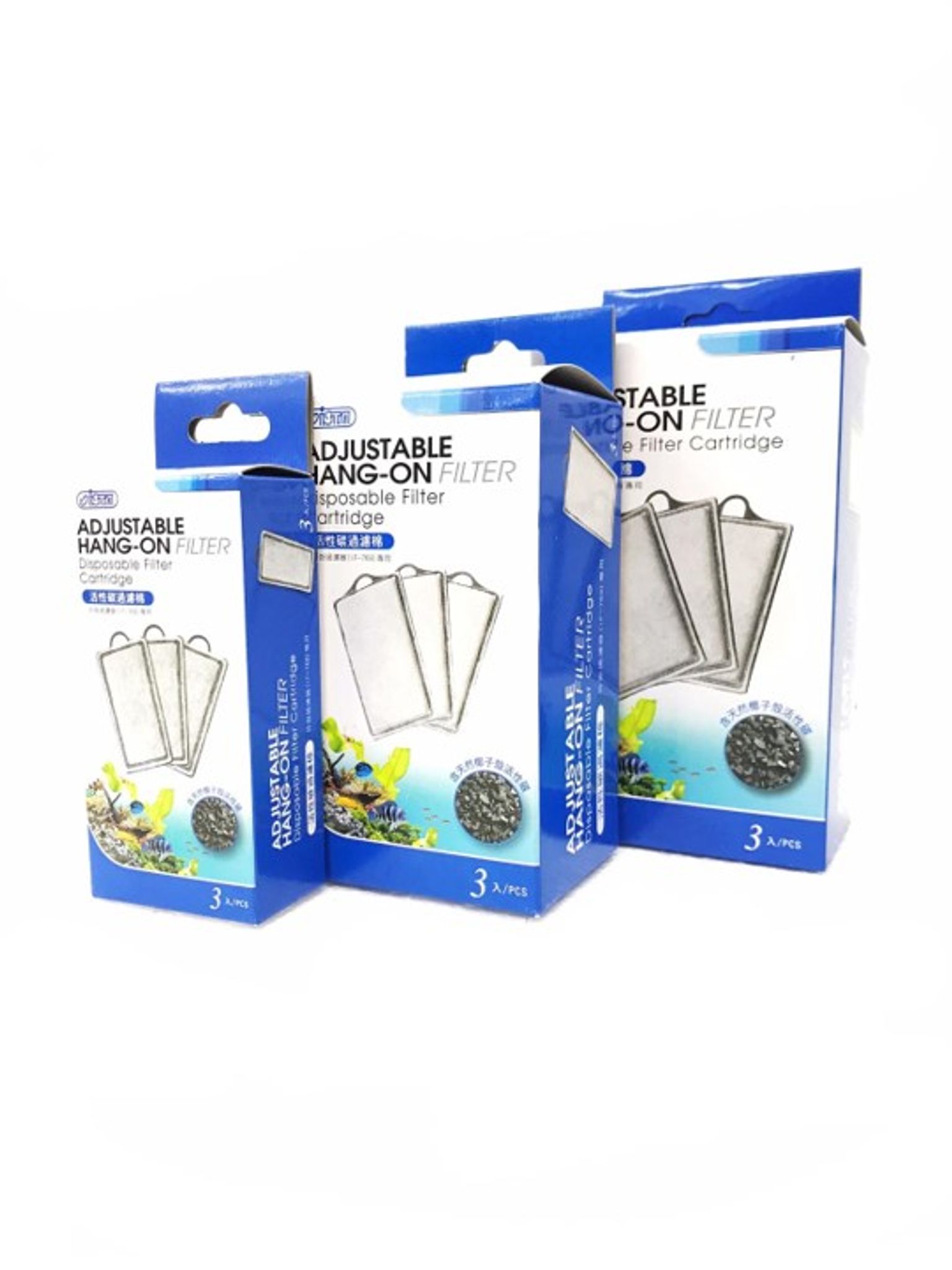 [BUNDLE DEAL] 2 packets of Ista Adjustable Hang-On Filter Disposable Filter Cartridge (3 Pcs/Pack) - (IF-768/ IF-769/ IF-770)