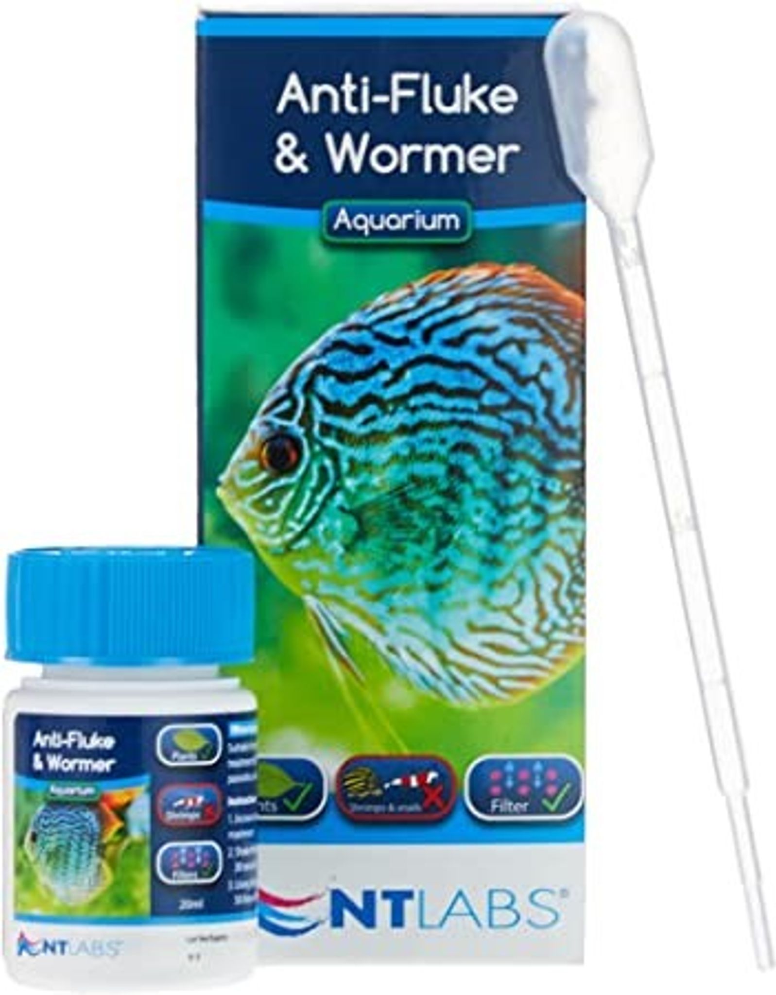 NT LABS Aquarium Anti-Fluke & Wormer (remove flukes and worms)