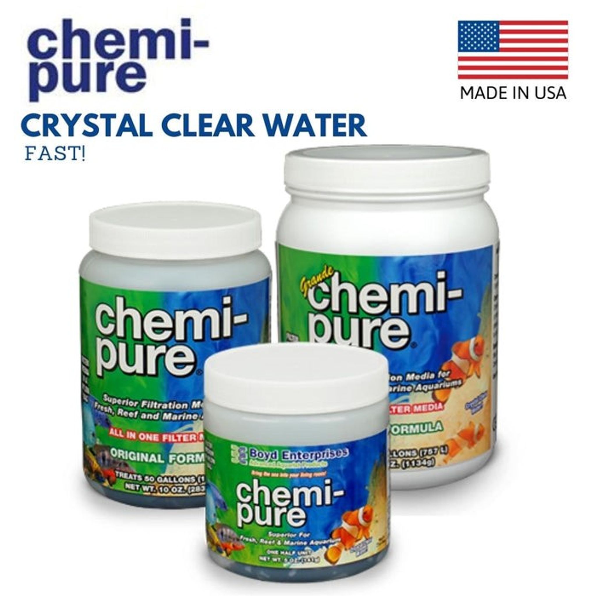 BOYD Chemipure (clears crystal clear water easily) (142g/ 283g)