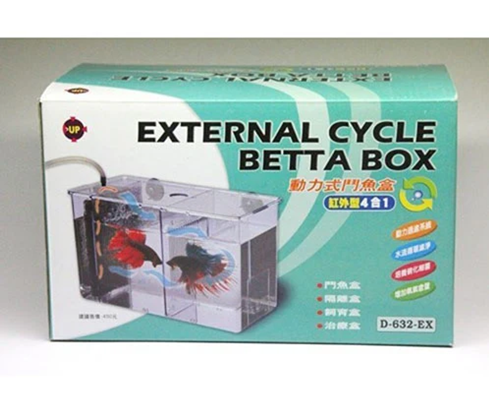 UP D-632-EX External Cycle Betta Box Green