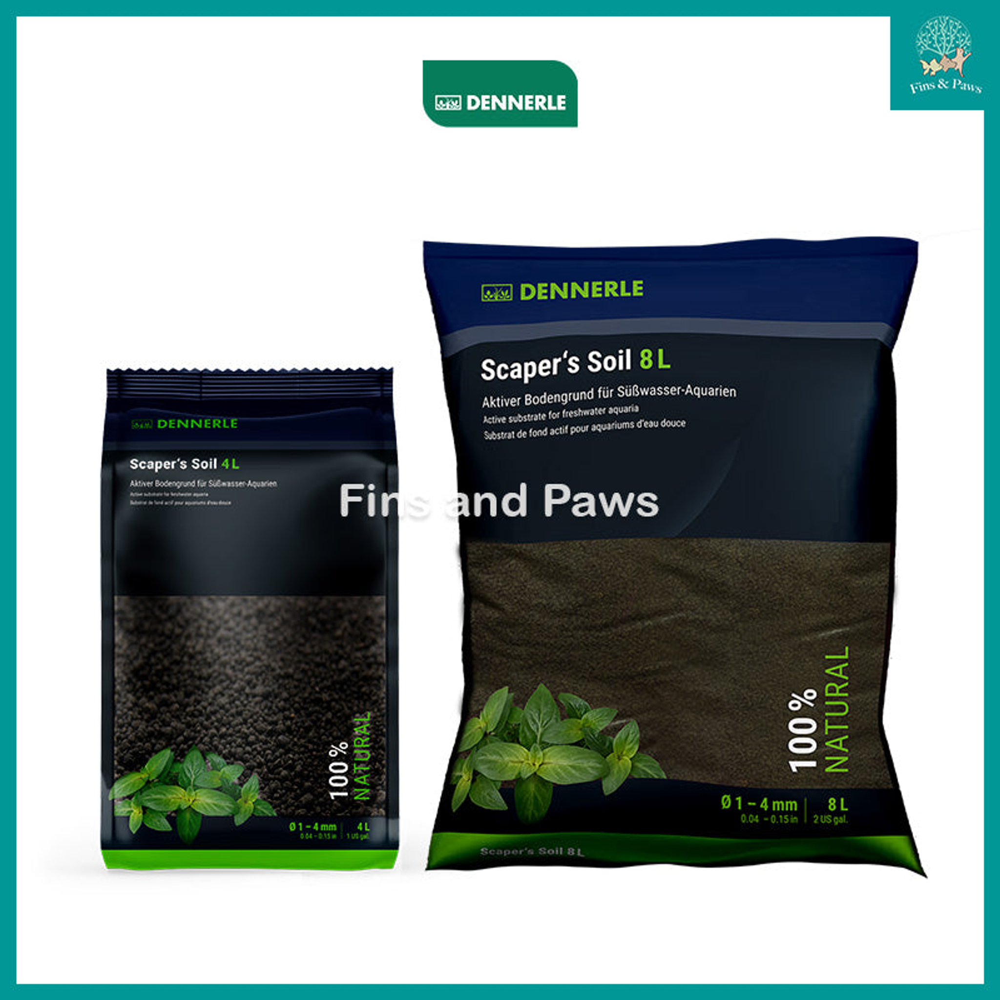 [Dennerle] Scapers Soil 1-4mm 4L / 8L (Active Substrate for Planted Aquarium)