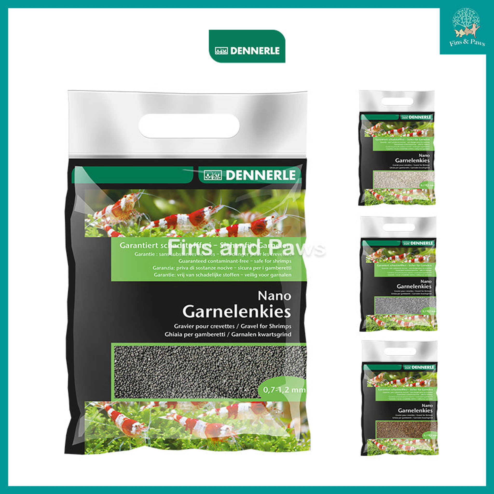 [Dennerle] Nano Shrimps Aquarium Gravel Bed - Borneo Brown