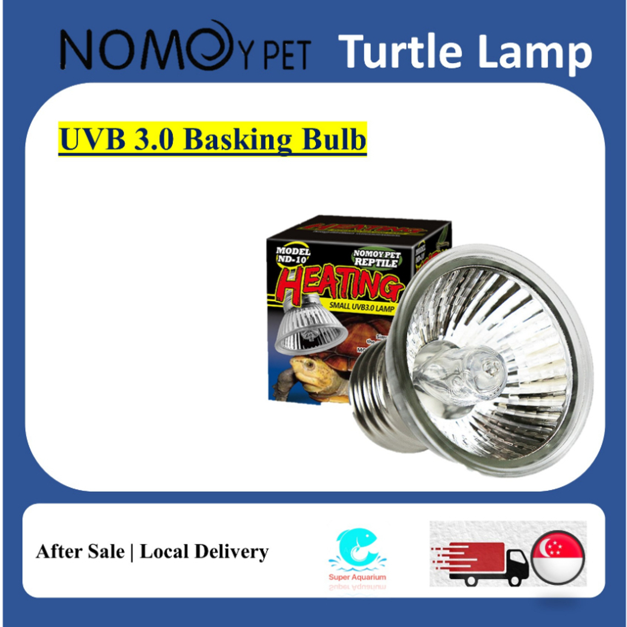 [NOMOY PET] uva+uvb basking lamp heating lamp for reptile and turtle
