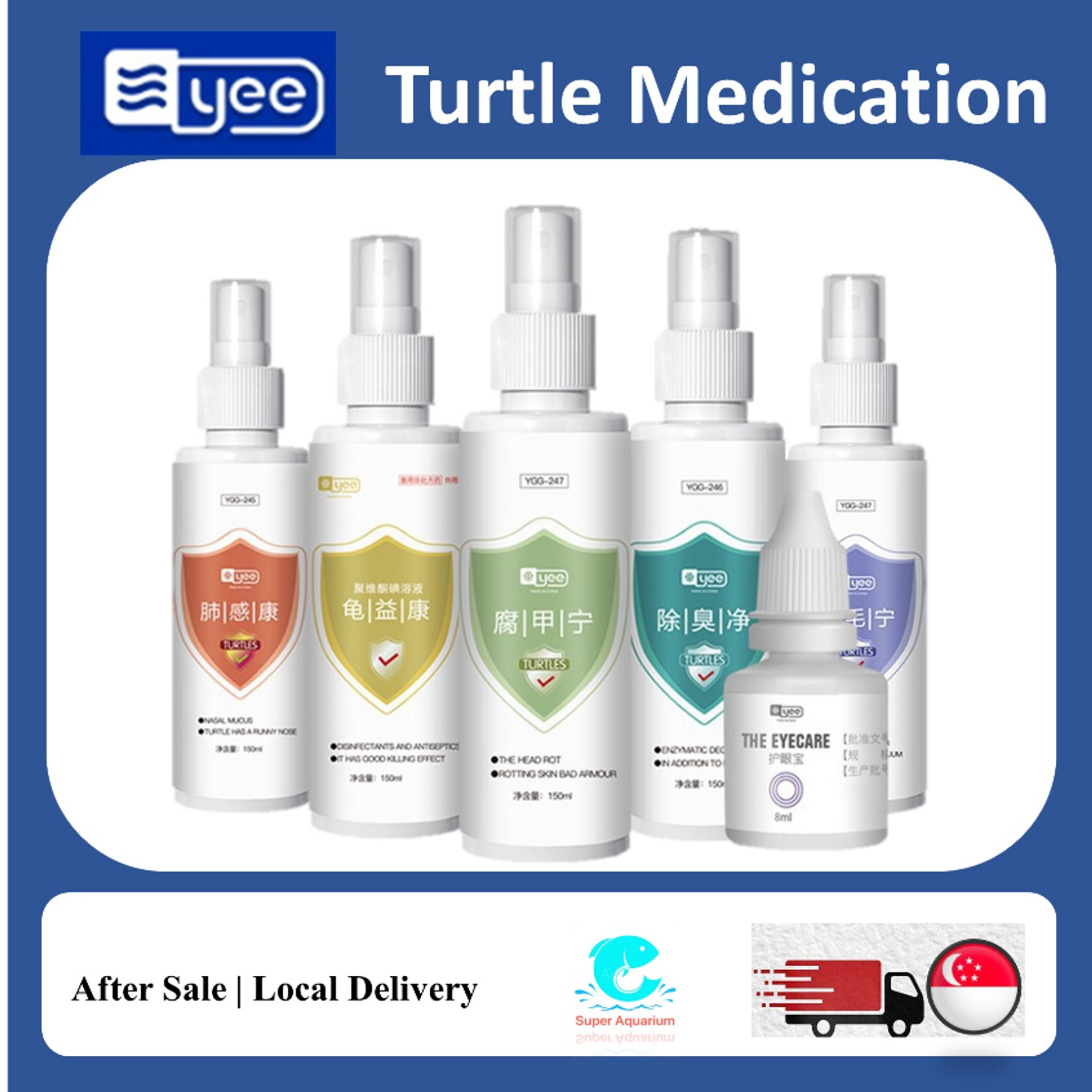 [YEE] Turtle terrapin medication maintenance kit