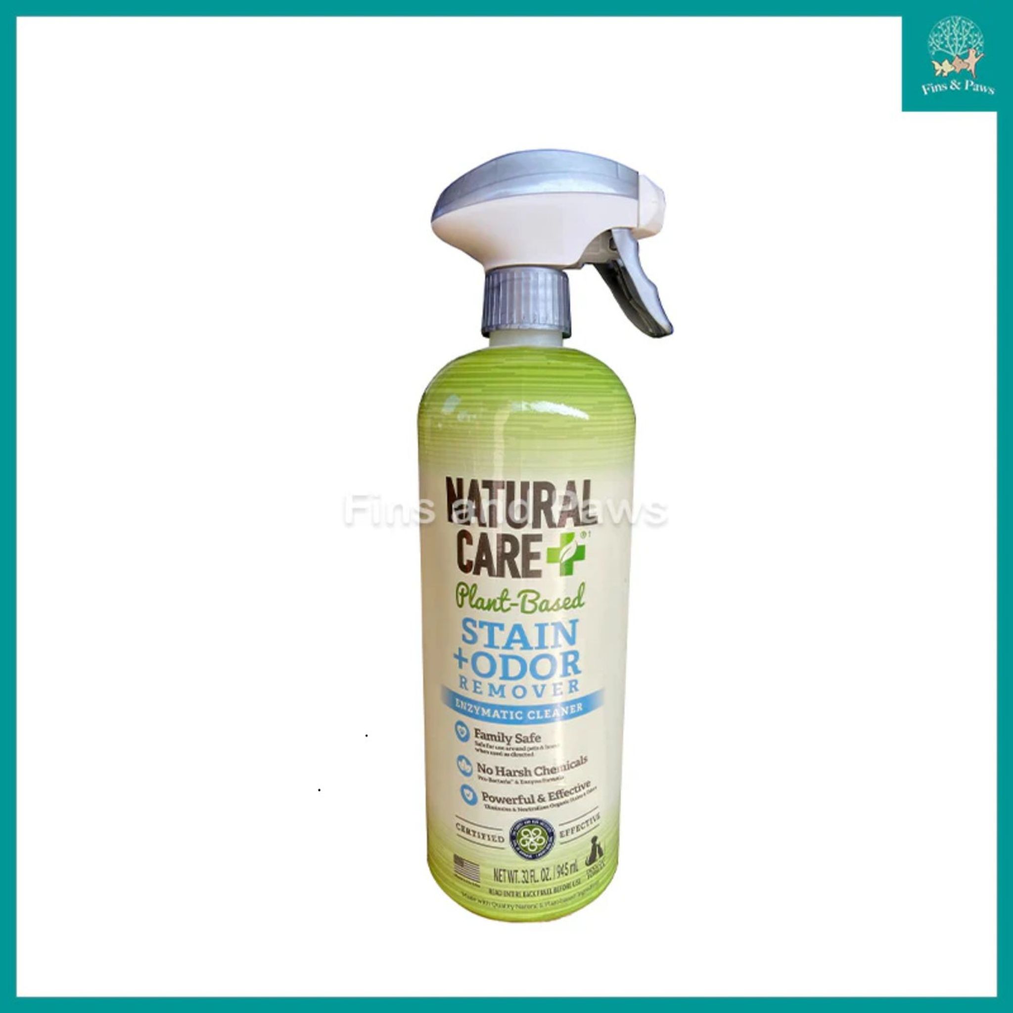 [Natural Care +] Dog and Cat Stain and Odor Remover (Plant-Based Enzymatic Cleaner for puppy, dog, kitten and cat) 945ml