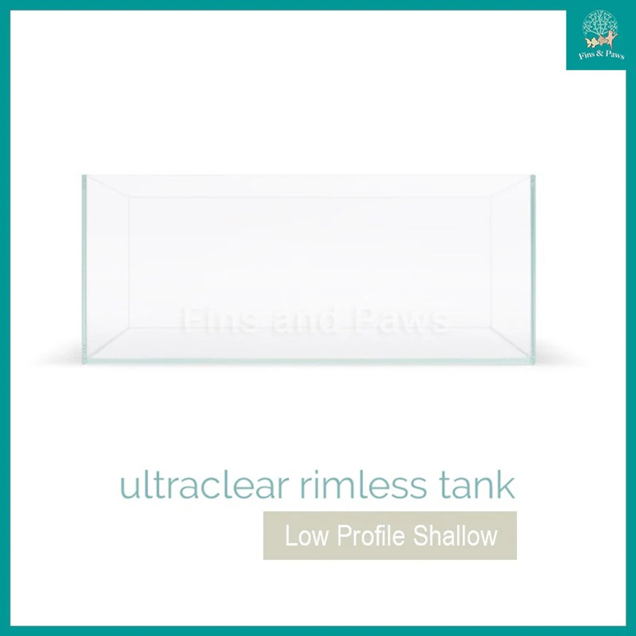 [JBJ] Shallow/Low Profile Ultra-Clear Glass Rimless Tank (30cm, 45cm or 60cm)