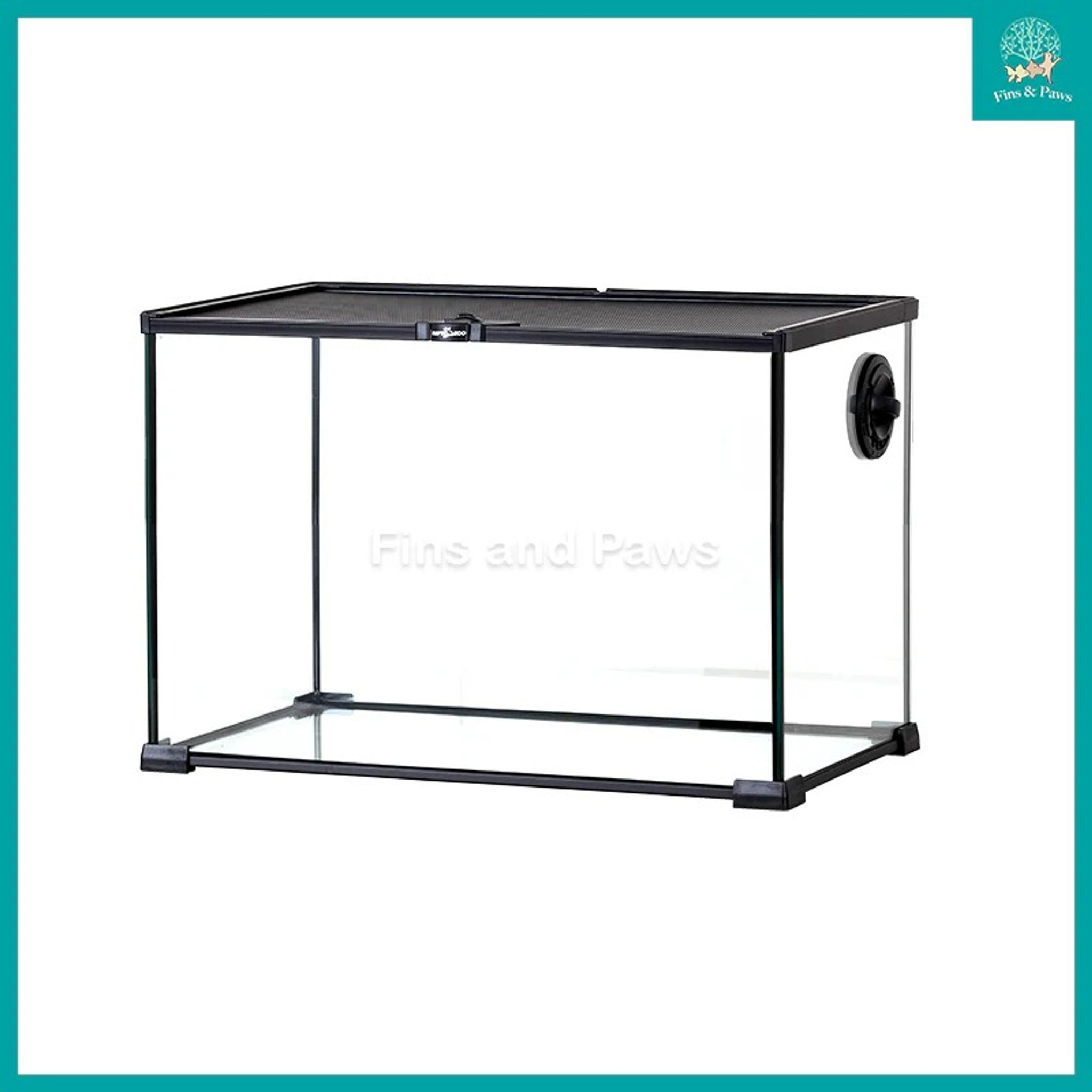 [ReptiZoo] 508x305x355mm MINI Glass Reptile Habitat Tank for Fish, Crabs, Turtle, Reptiles, Insects and Plants