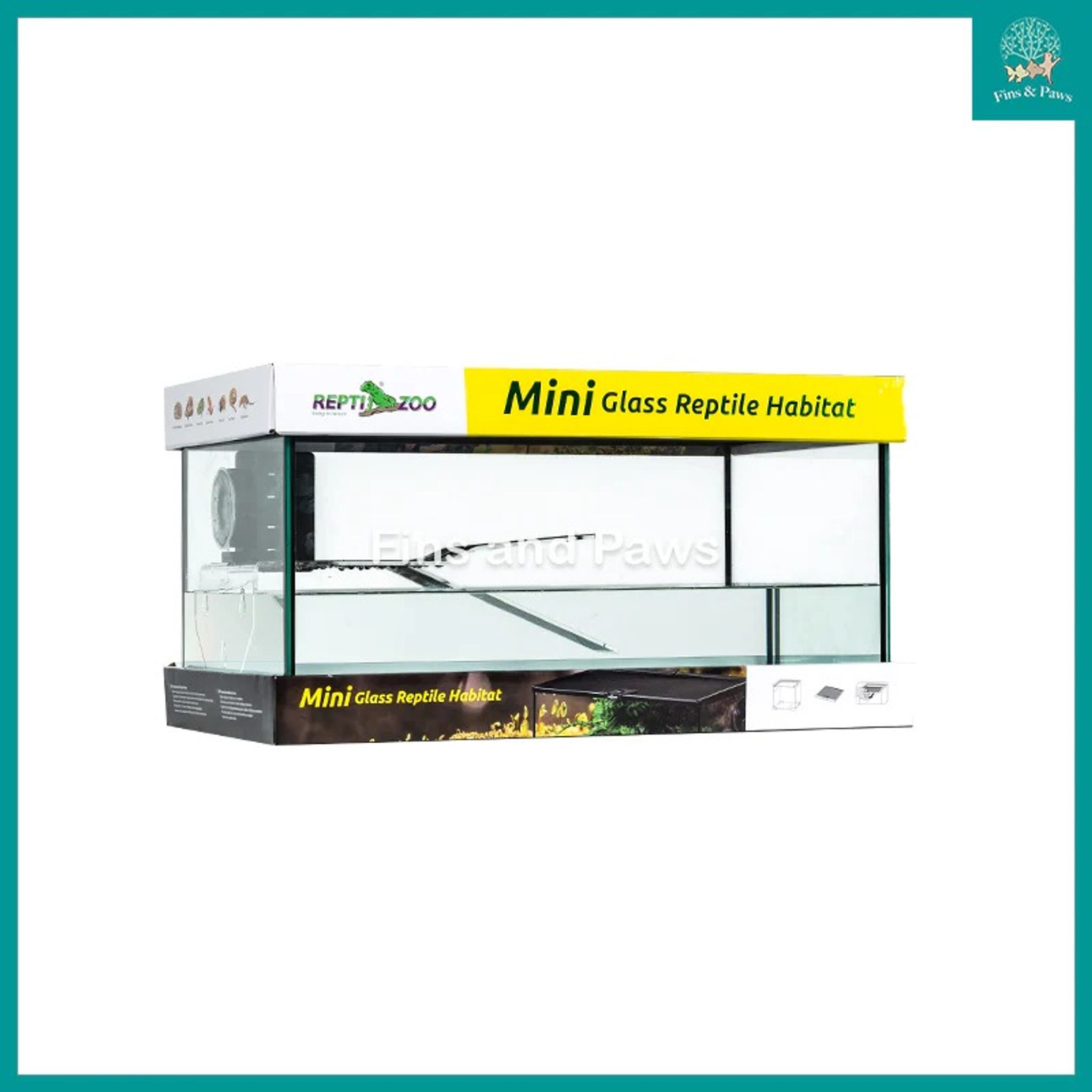 [ReptiZoo] 508x305x254mm Turtle Starter Kit with Turtle Ramp