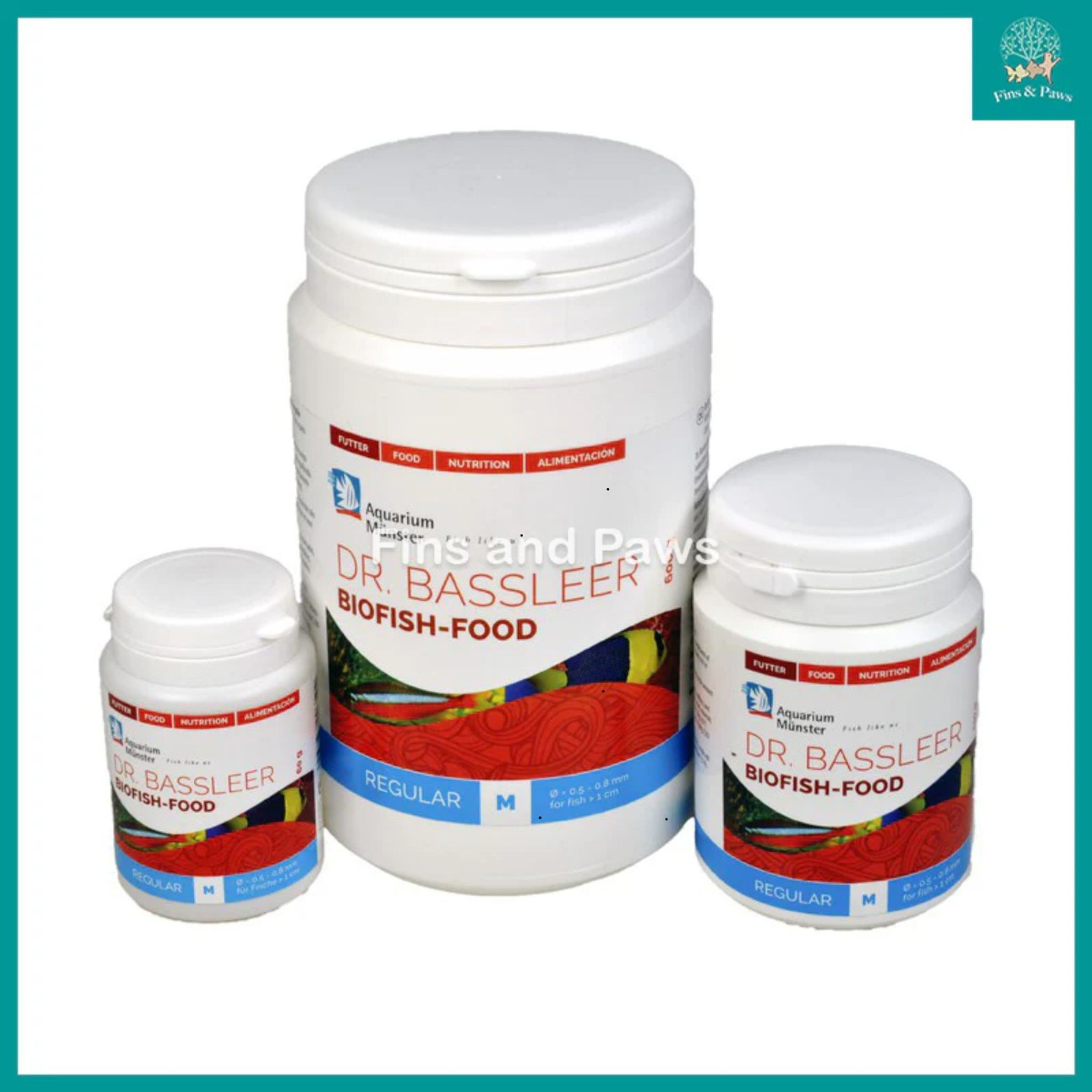 [Dr Bassleer] REGULAR Biofish Premium Fish Food for all Aquarium Fish - 60g 150g (M L Pellet)