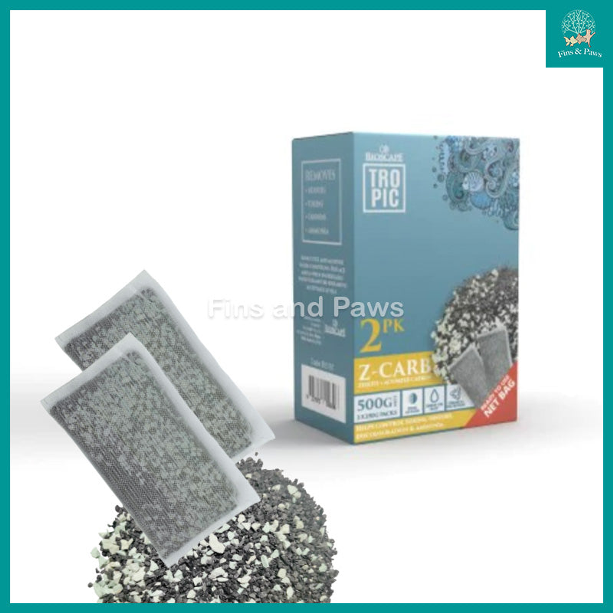 [Bioscape] Tropic Z-CARB Aquarium Zeolite and Activated Carbon 500g (250g x 2pcs)