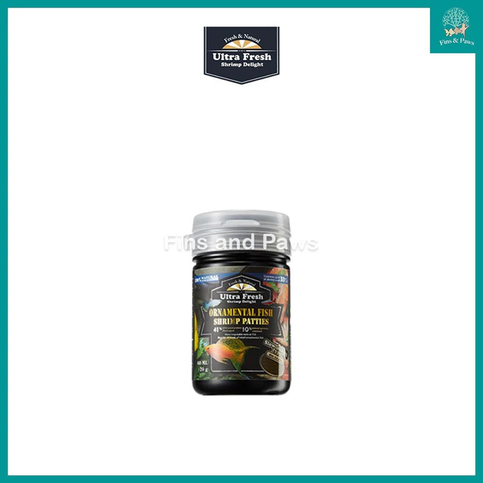 [Azoo Ultra Fresh] Ornamental Fish Shrimp Patties 20g (60ml) (Slow Sinking Type)