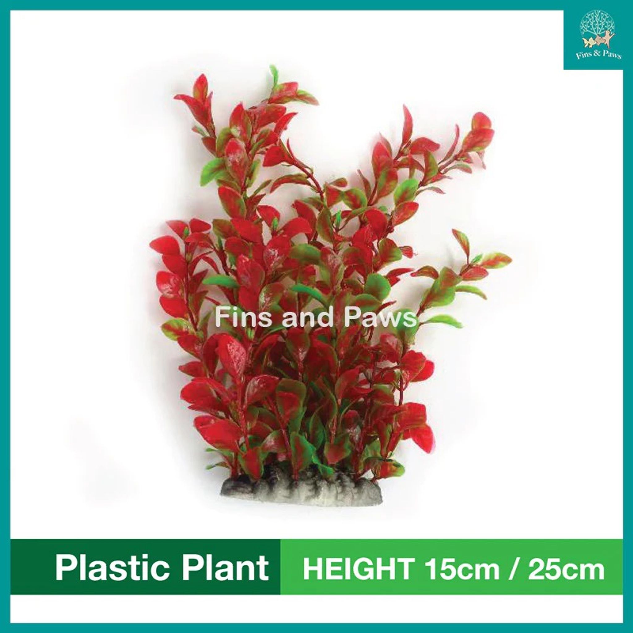 [Acquanova] PP006A. Aquarium Plastic Plants 15CM / 25CM