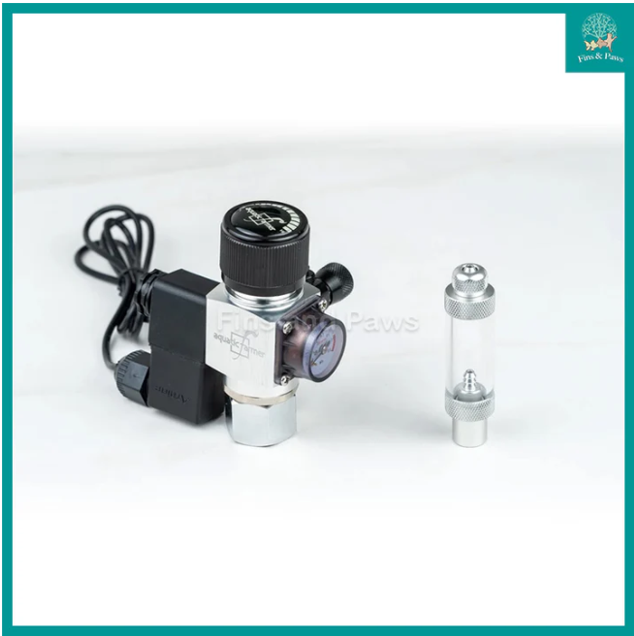 [Aquatic Farmer] Petite CO2 Regulator with Solenoid Valve and Bubble Counter (Face Up)
