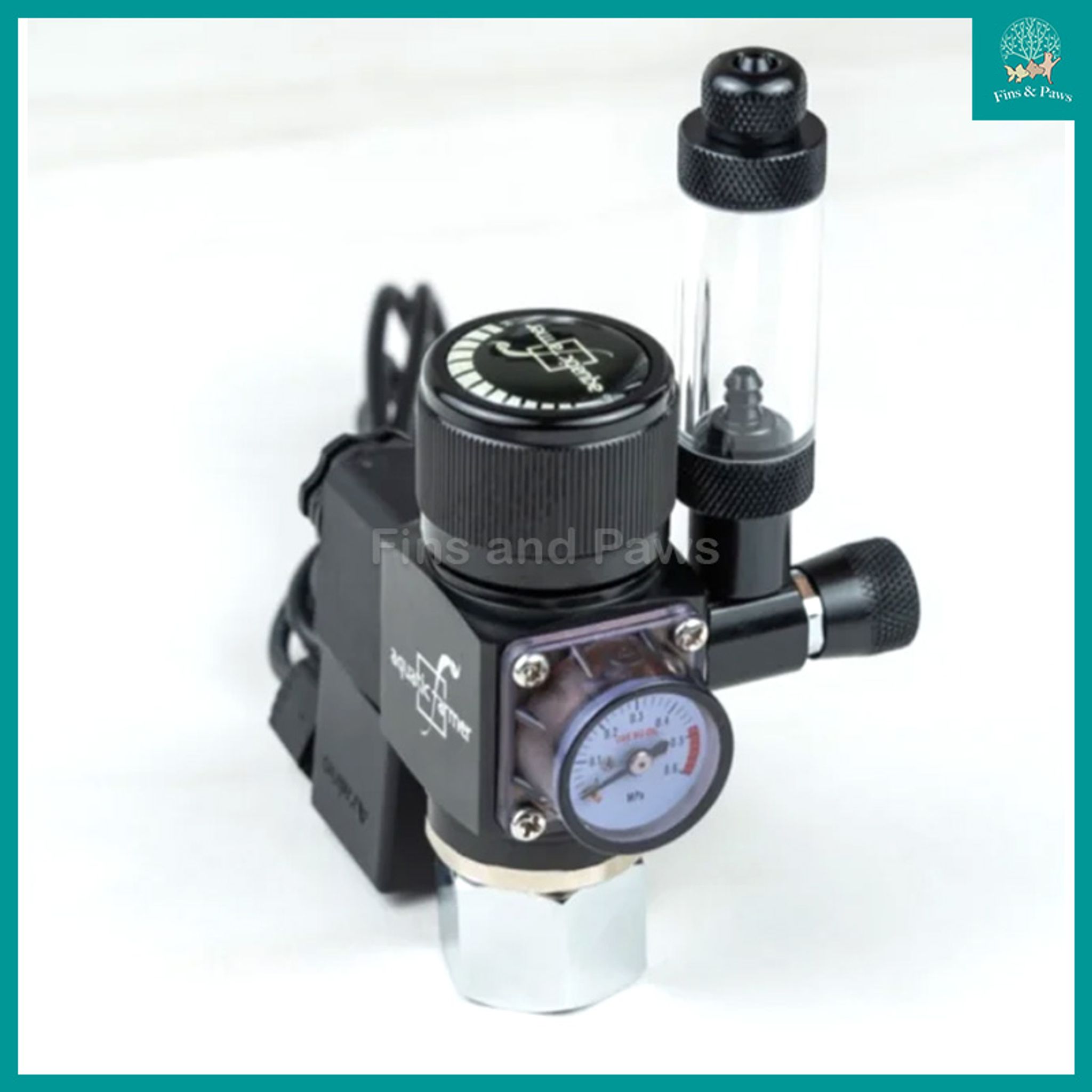 [Aquatic Farmer] Petite CO2 Regulator with Solenoid Valve and Bubble Counter (Face Up)