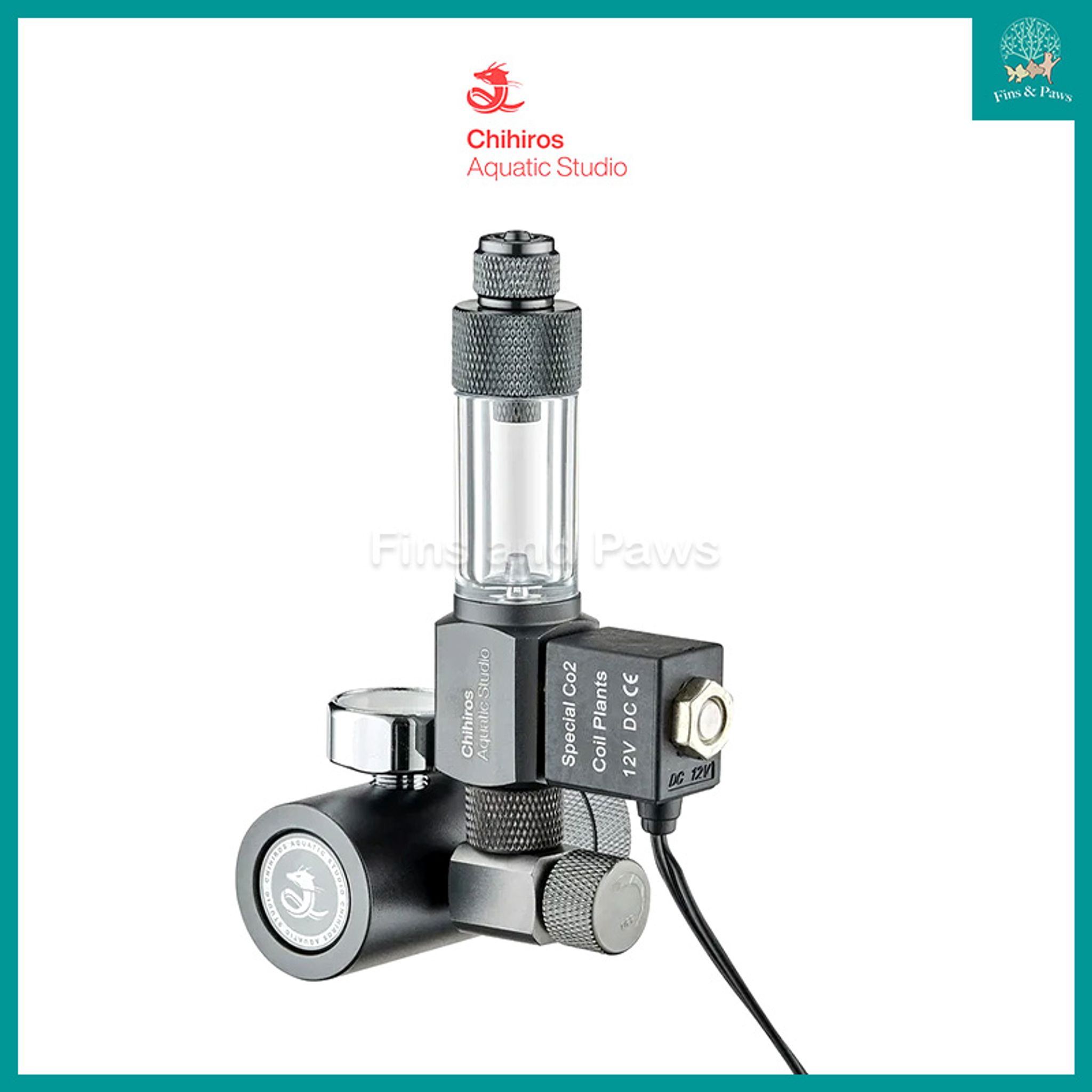 [Chihiros] CO2 Regulator Mate with Solenoid Valve and Bubble Counter for Aquarium Planted Tank