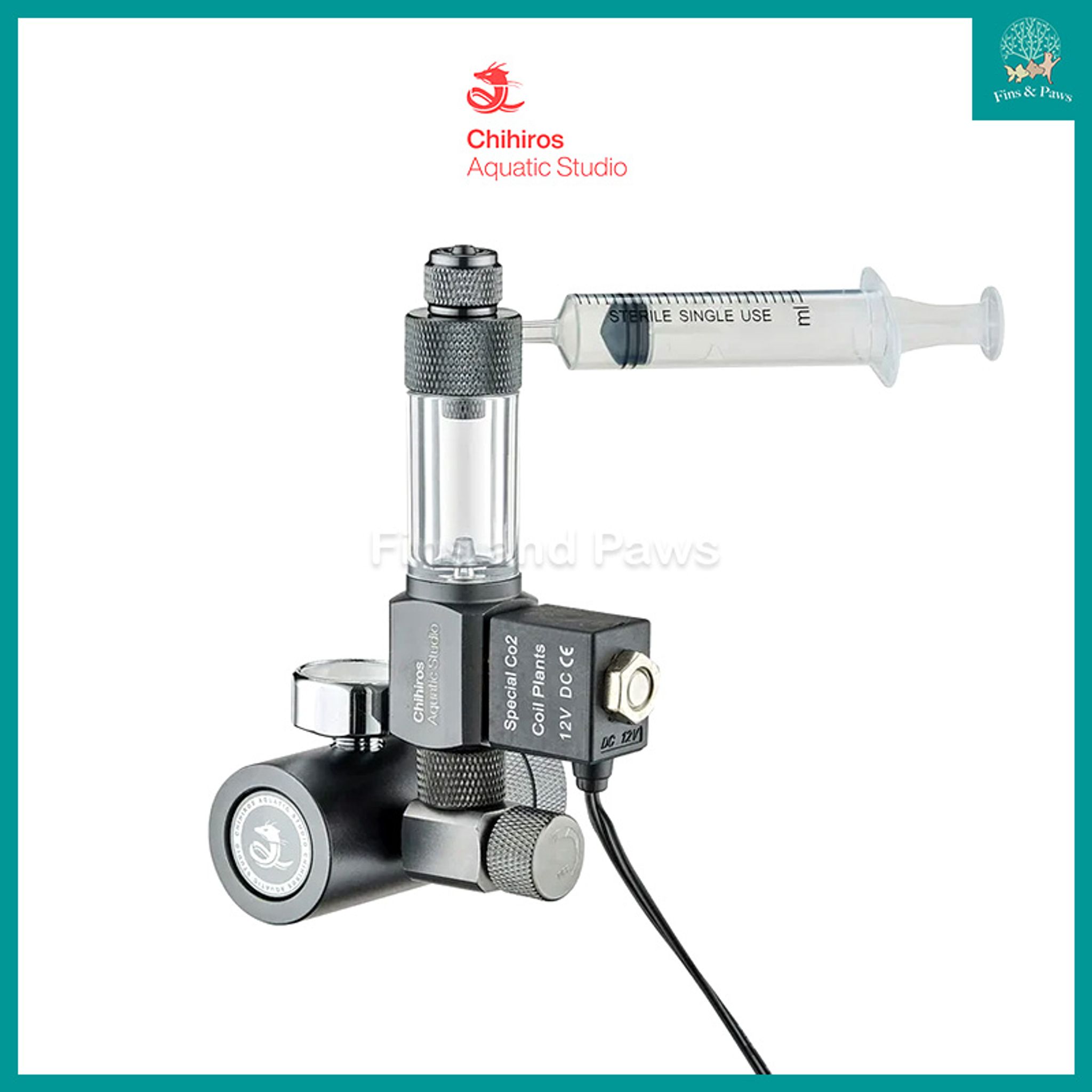 [Chihiros] CO2 Regulator Mate with Solenoid Valve and Bubble Counter for Aquarium Planted Tank