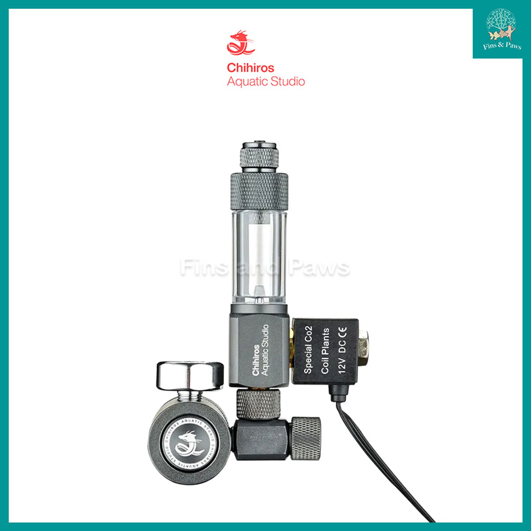 [Chihiros] CO2 Regulator Mate with Solenoid Valve and Bubble Counter for Aquarium Planted Tank