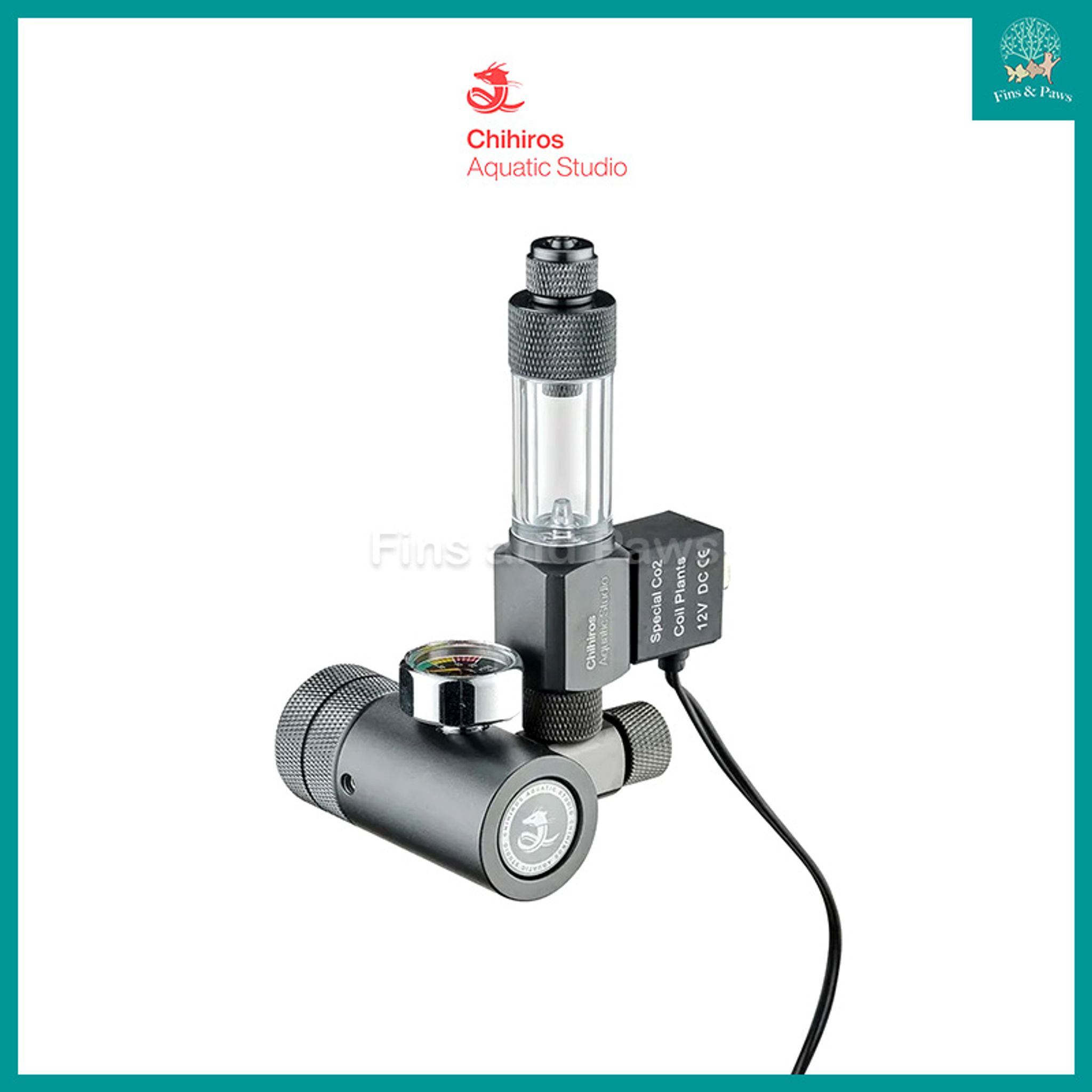 [Chihiros] CO2 Regulator Mate with Solenoid Valve and Bubble Counter for Aquarium Planted Tank