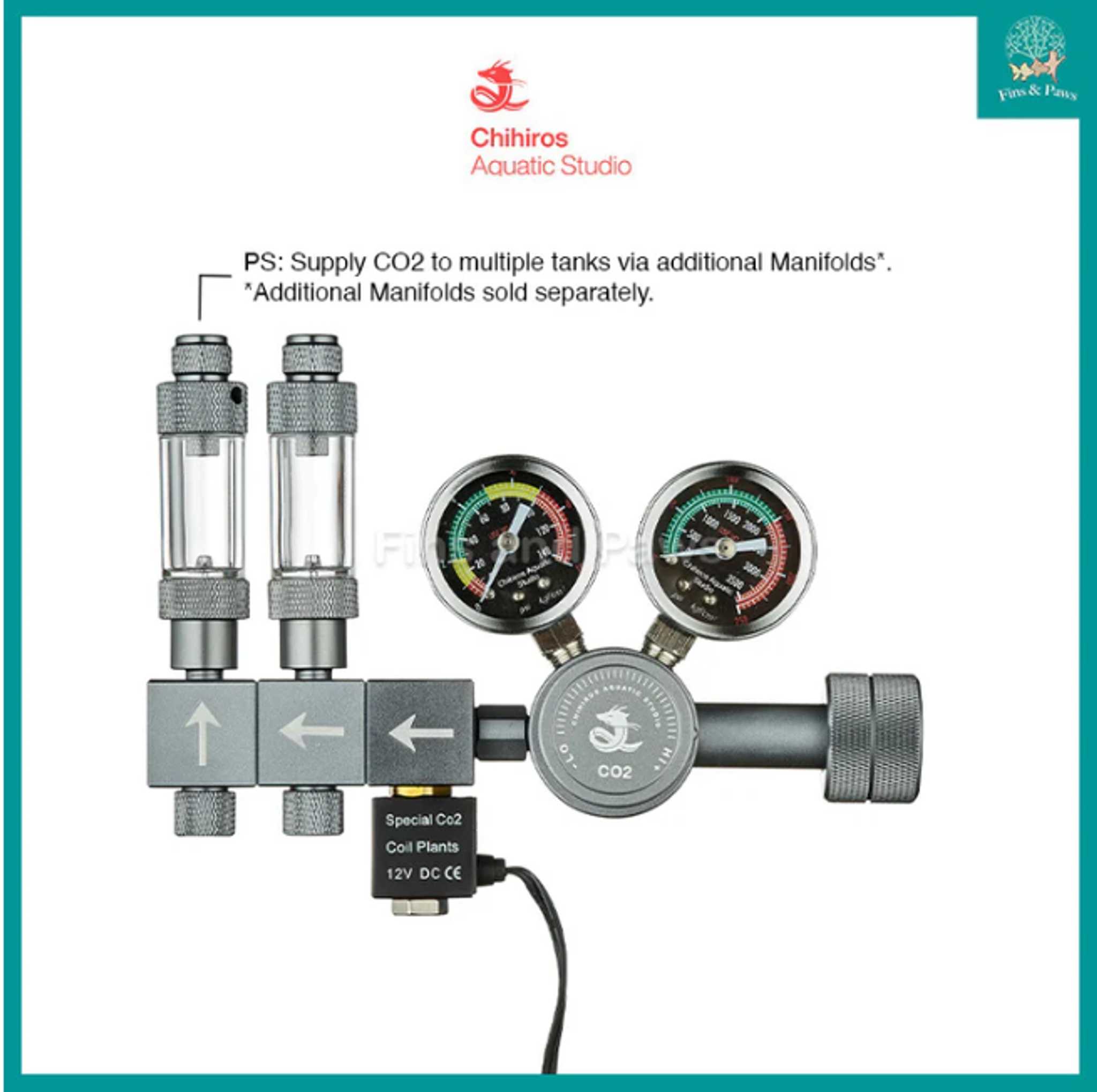 [Chihiros] CO2 Regulator Pro LIMITED Edition with Solenoid Valve and Bubble Counter