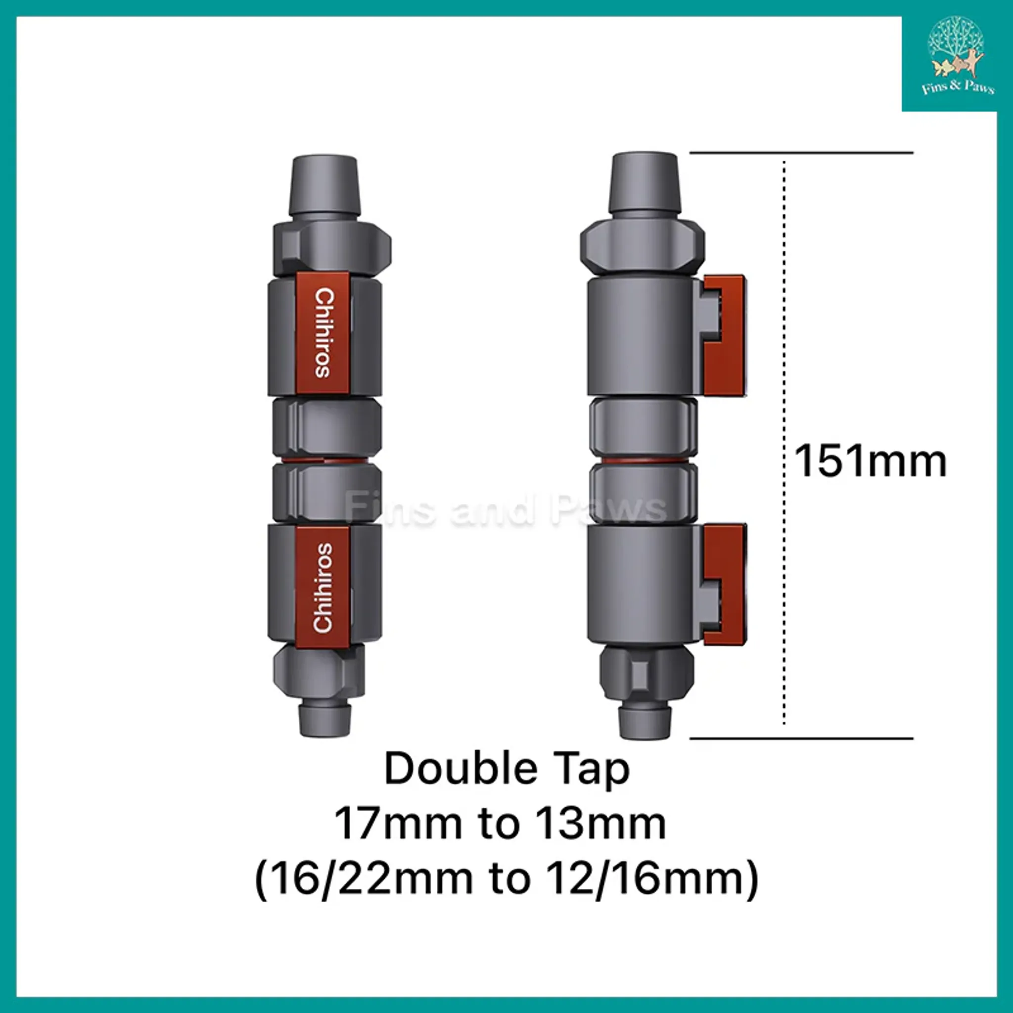 [Chihiros] Double Tap Quick Connector for Aquarium Filter Hose