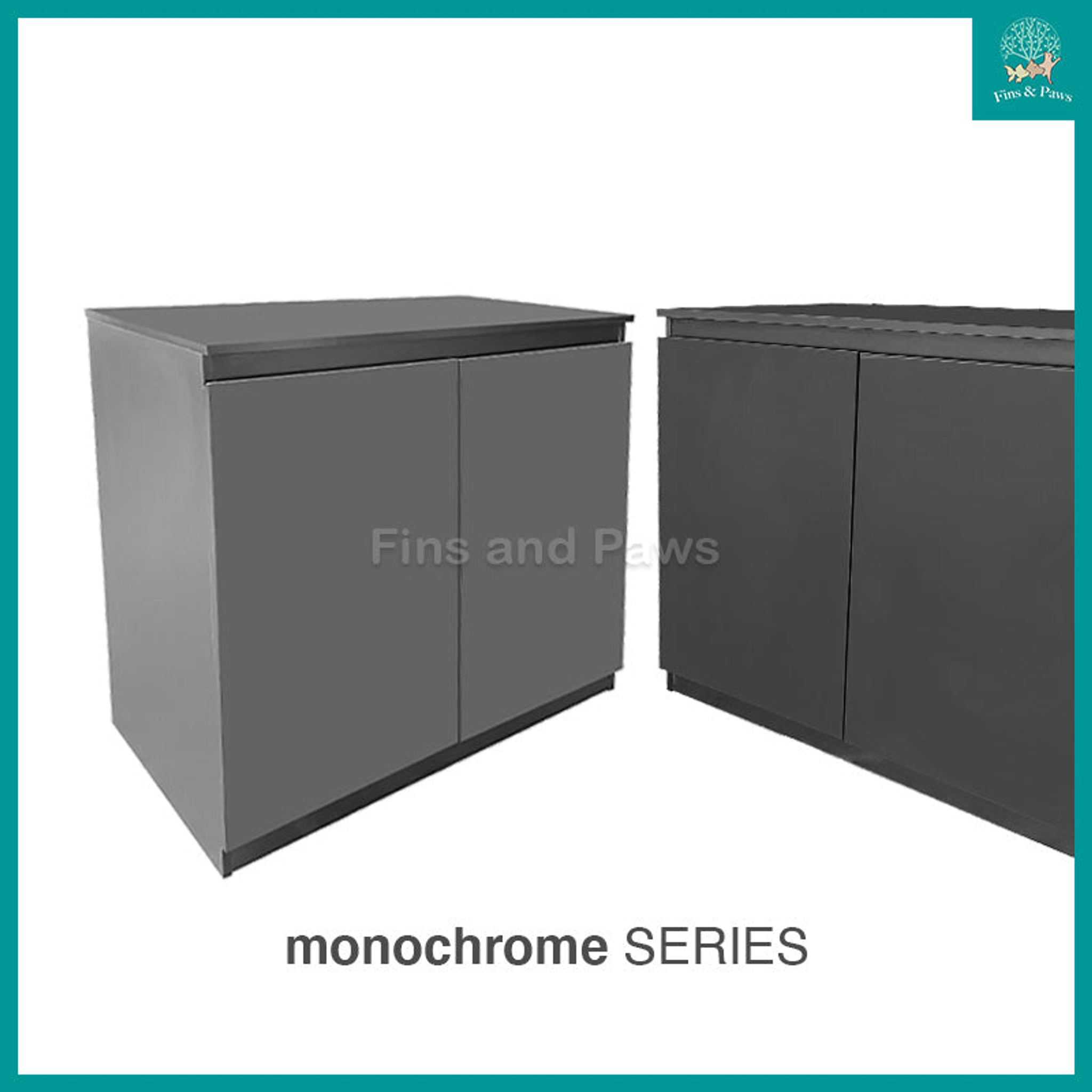 [Crystal] Monochrome Series 2ft (60cm), 3ft (90cm) and 4ft (120cm) Designer Aquarium Fish Tank Cabinet