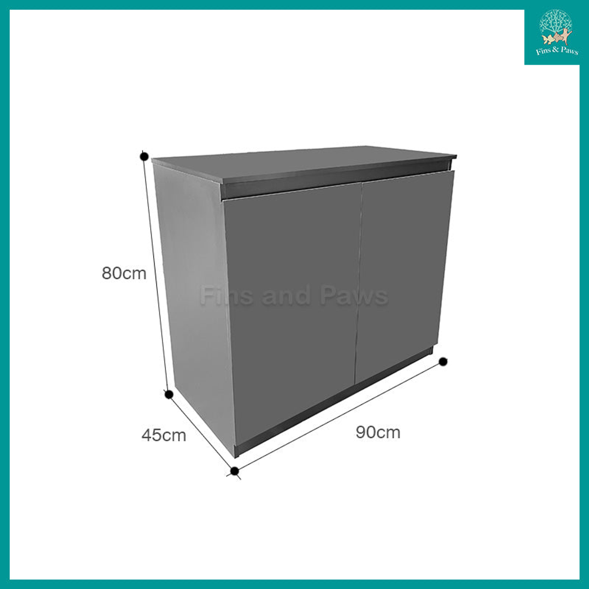 [Crystal] Monochrome Series 2ft (60cm), 3ft (90cm) and 4ft (120cm) Designer Aquarium Fish Tank Cabinet