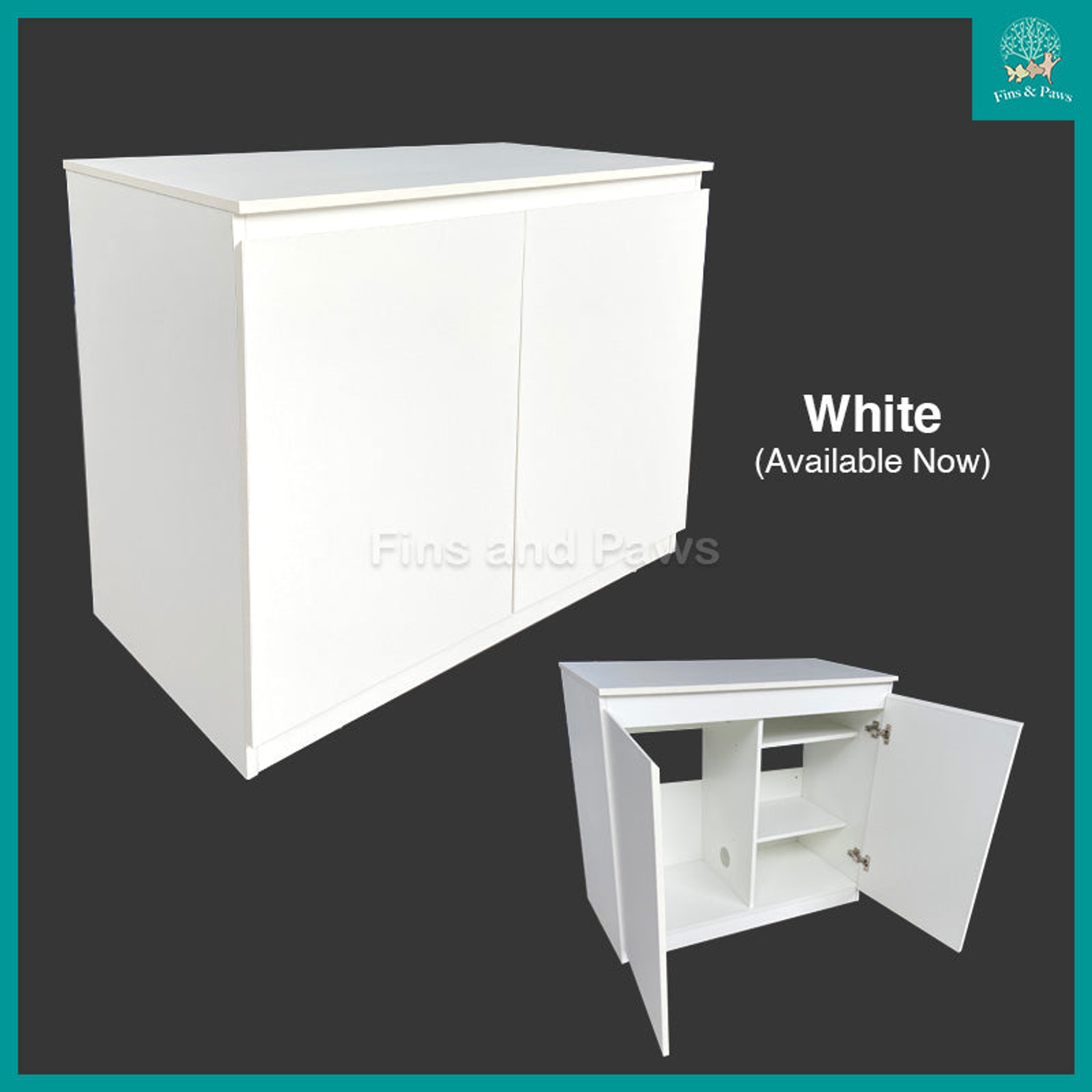 [Crystal] Monochrome Series 2ft (60cm), 3ft (90cm) and 4ft (120cm) Designer Aquarium Fish Tank Cabinet