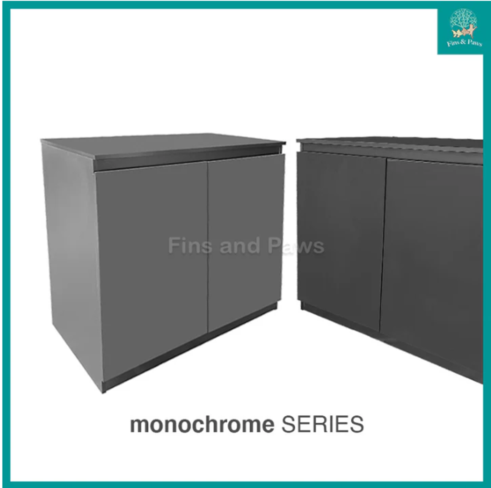[Crystal] Monochrome Series 3ft (90cm) and 4ft (120cm) Designer Aquarium Fish Tank Cabinet