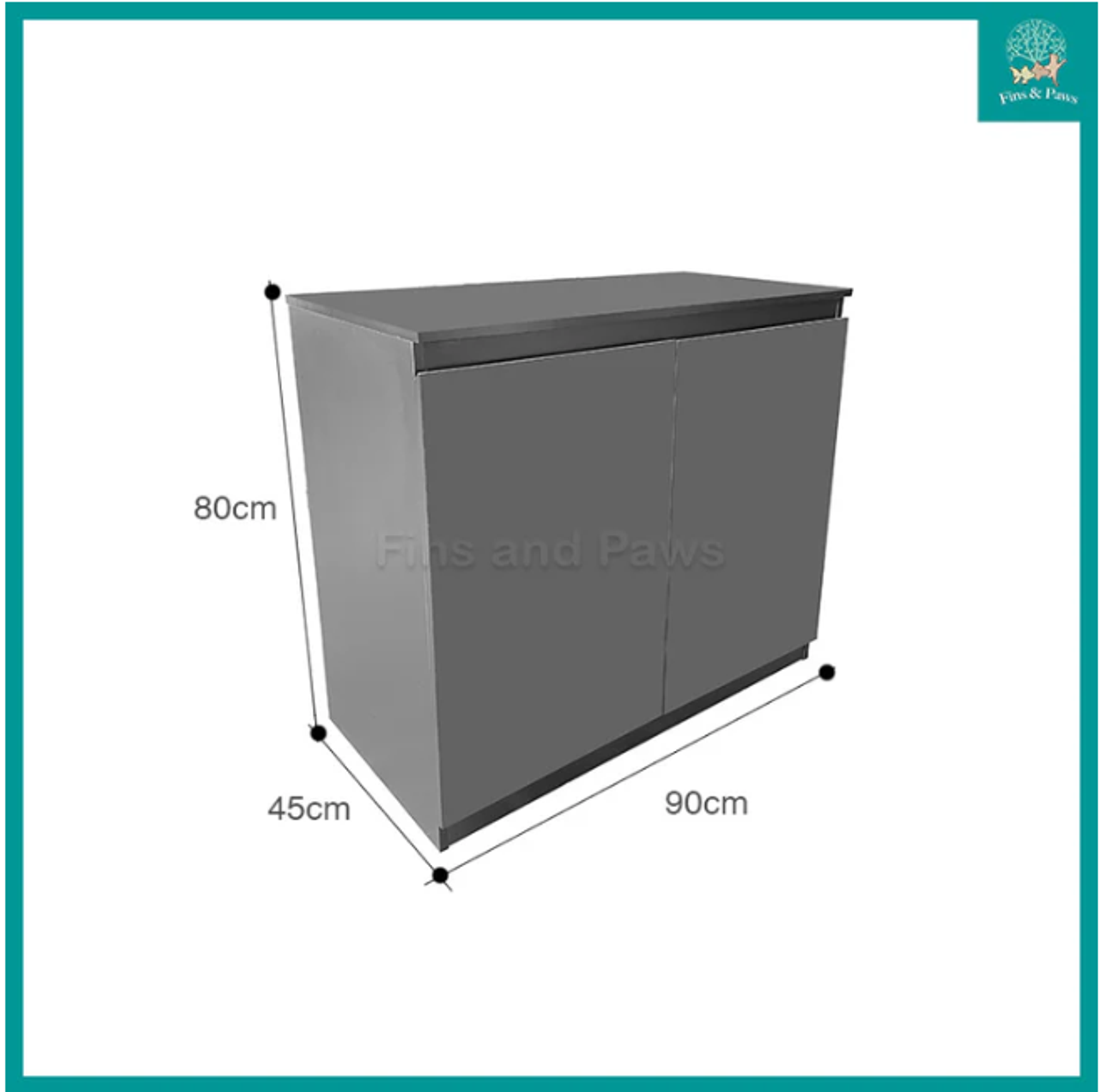 [Crystal] Monochrome Series 3ft (90cm) and 4ft (120cm) Designer Aquarium Fish Tank Cabinet