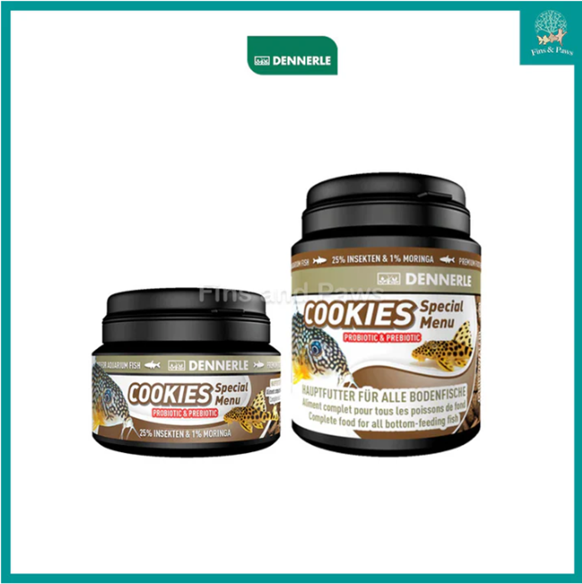[Dennerle] Cookies Special Menu Wafer Food for all Bottom Feeding Fish (with Probiotic and Prebiotic)