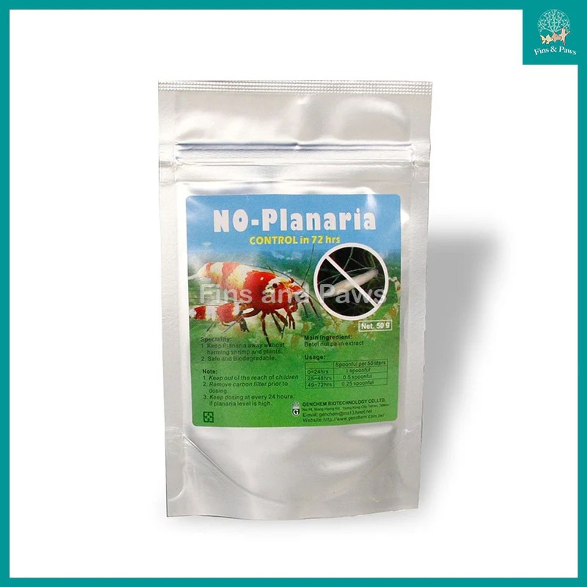 [Genchem] No Planaria 100g (kill planaria safe for shrimp)