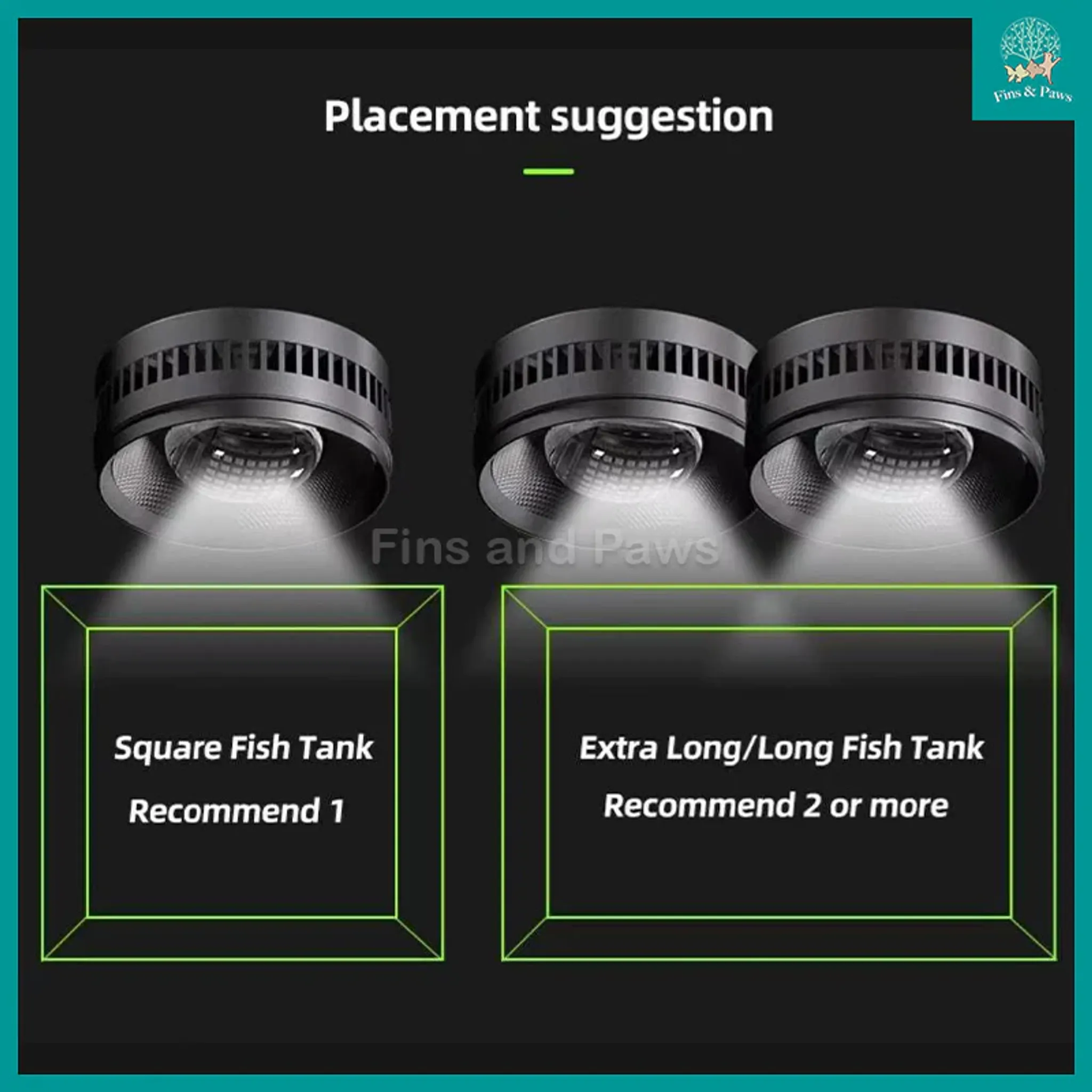 [KAO KUI] Professional 50W KK07 Aquarium Downlight suitable for Planted, Monster Fish, Goldfish, Paludarium and Terrestrial Plants