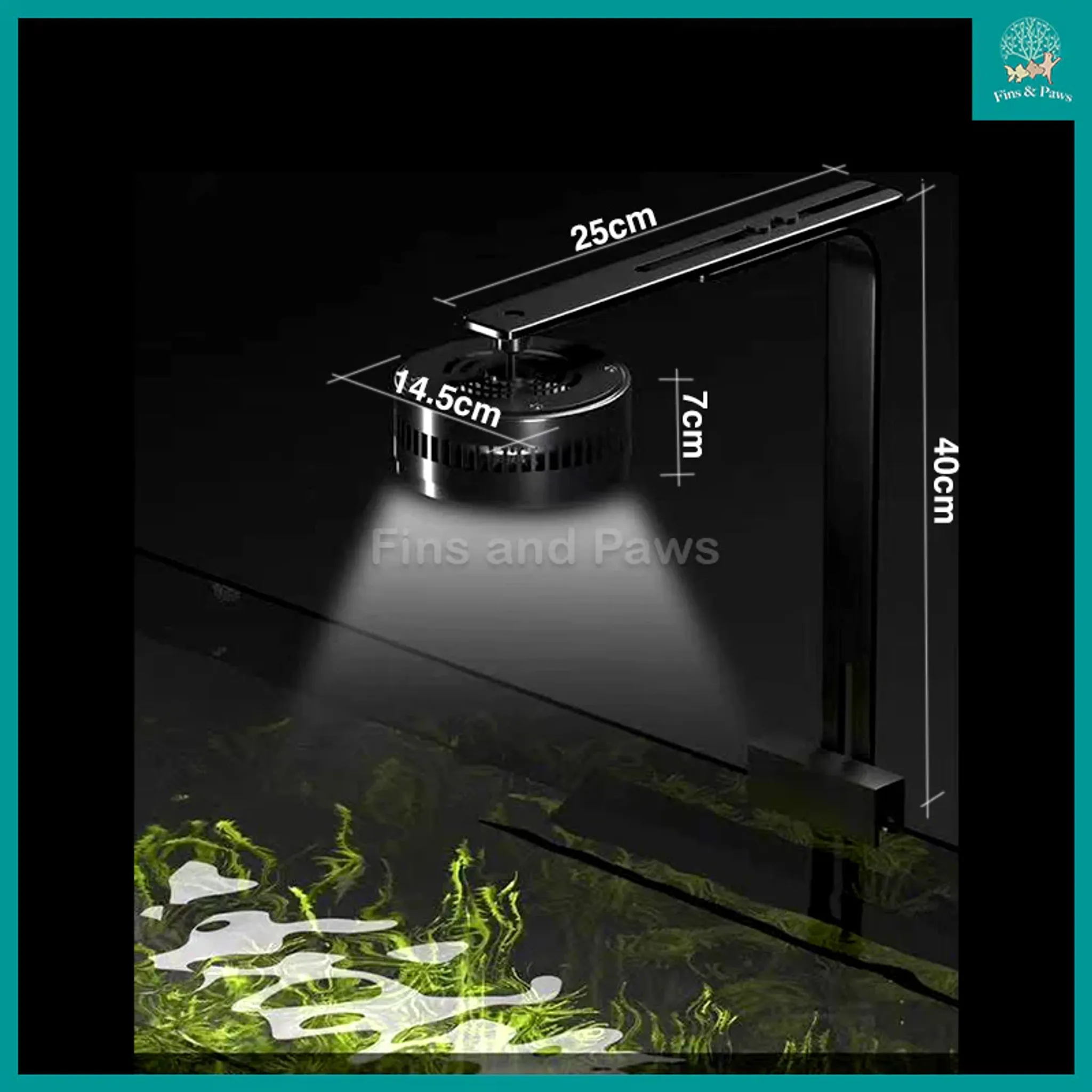 [KAO KUI] Professional 50W KK07 Aquarium Downlight suitable for Planted, Monster Fish, Goldfish, Paludarium and Terrestrial Plants