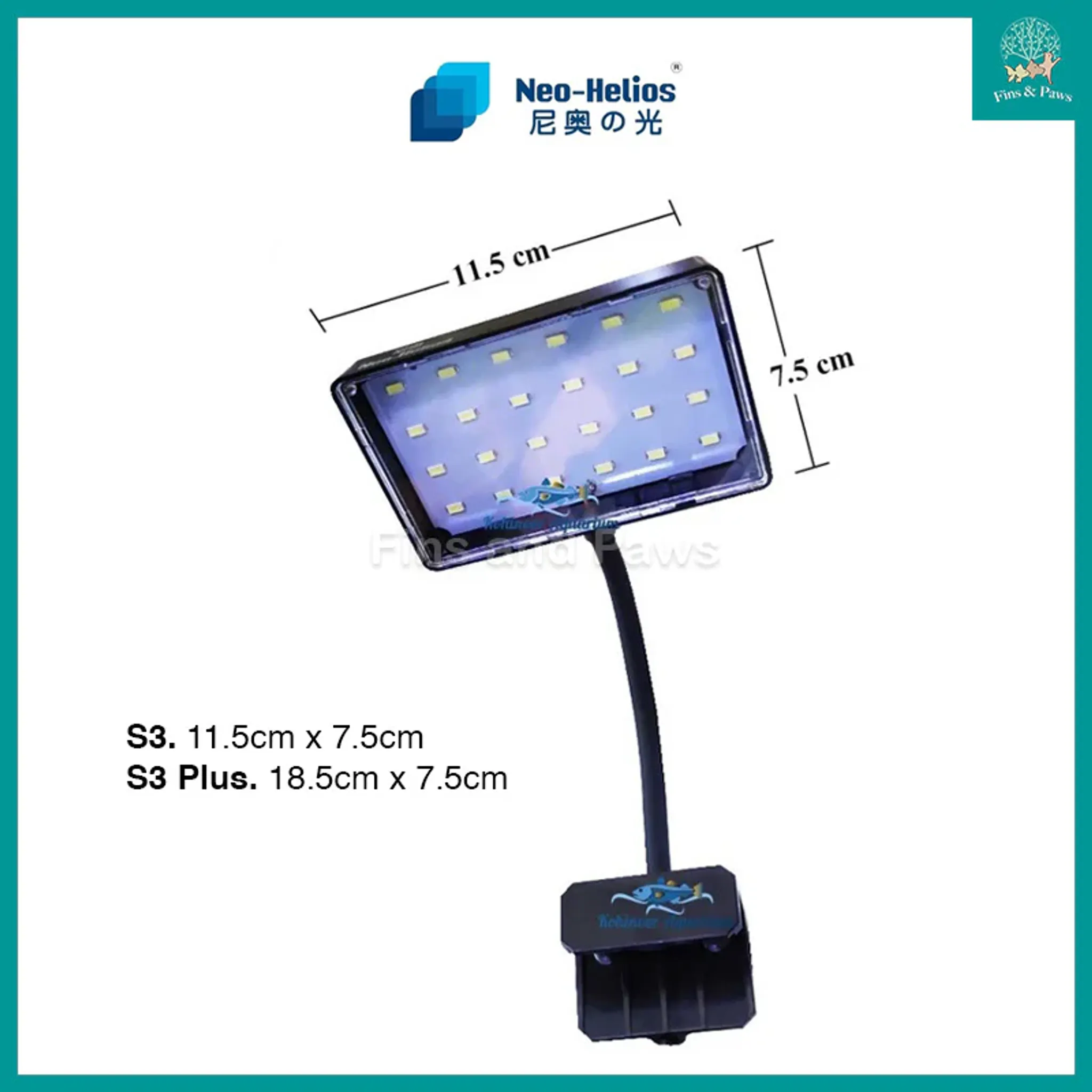 [Neo Helios] FLAT NANO S3 / S3-Plus Aquarium LED Light
