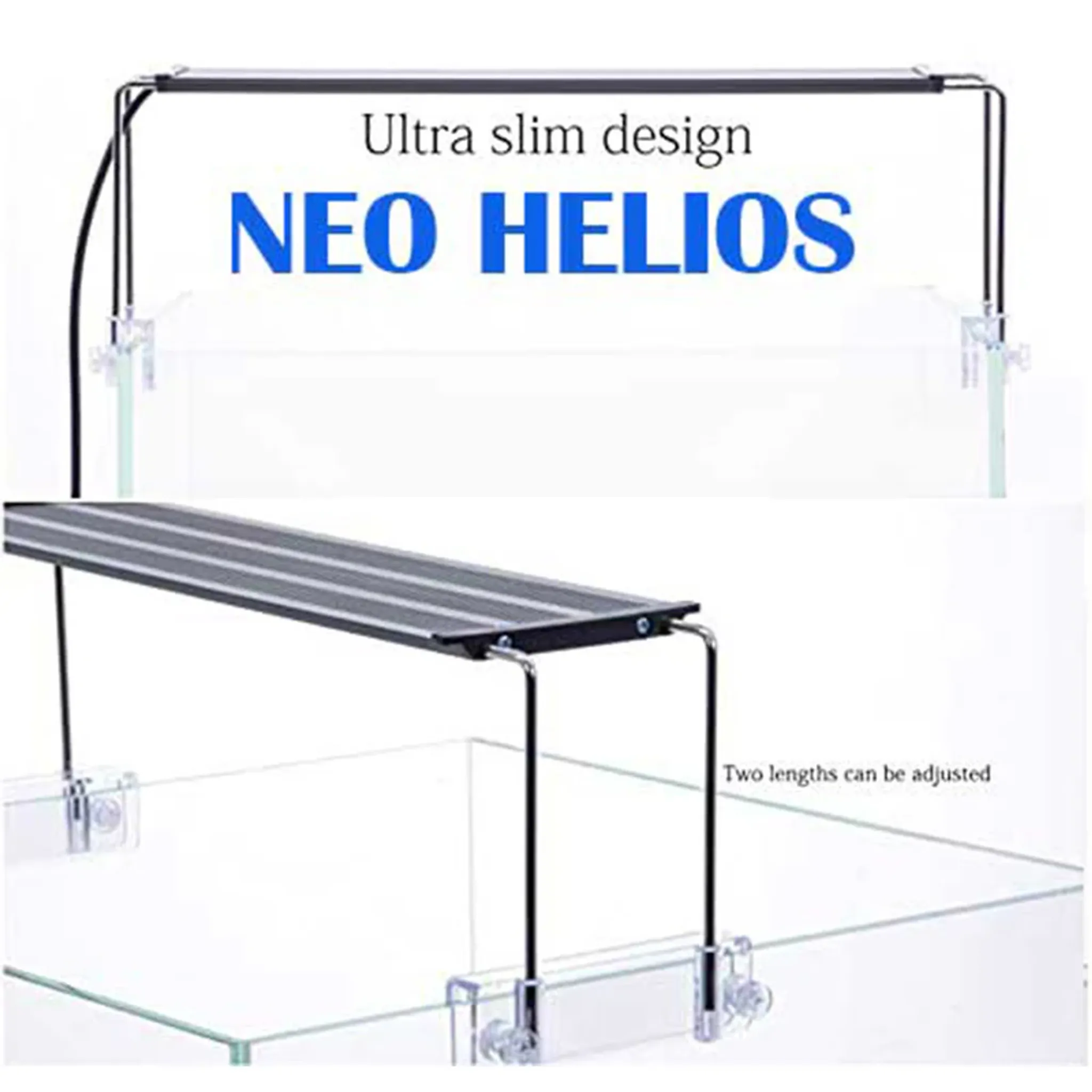 [Neo Helios] XP-Series Slim Aquarium LED Light for Freshwater, Low Tech Planted, Terrarium and Paludarium