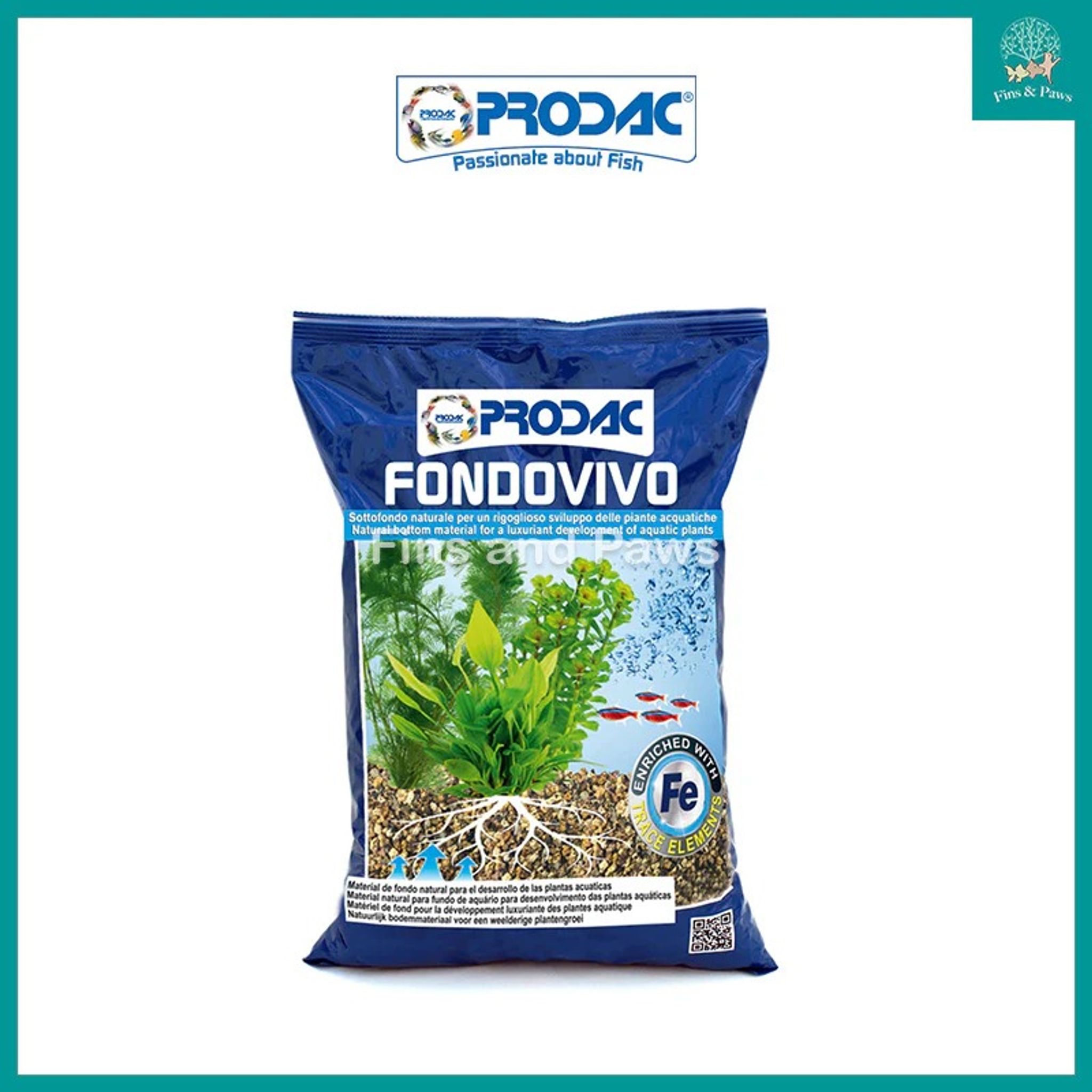 [Prodac] FONDOVIVO Porous Bottom Substrate for Planted Aquarium 2.5kg