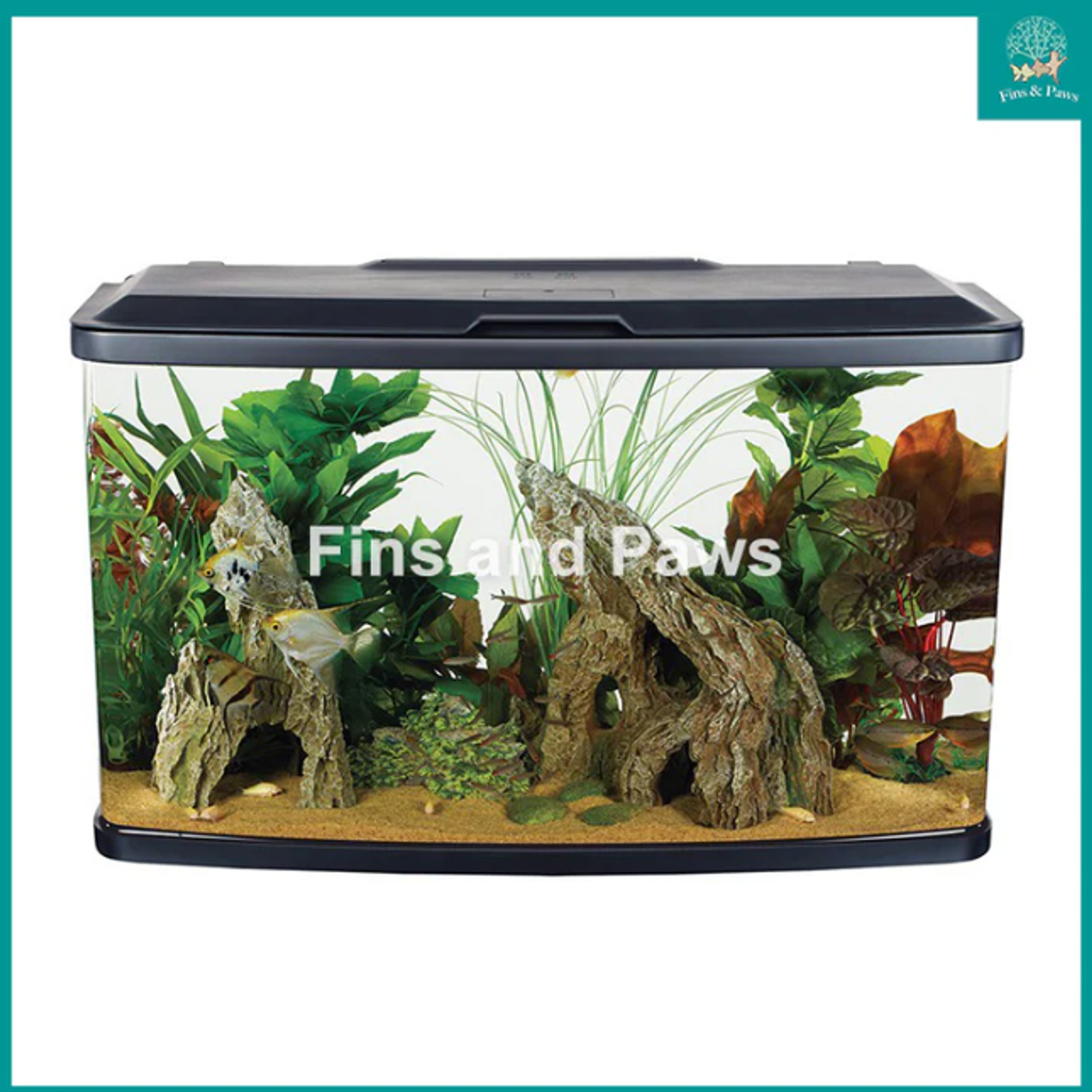 [Resun] 87L Panaview 2.5ft Tank and Cabinet Set (with LED Lights and Filter)