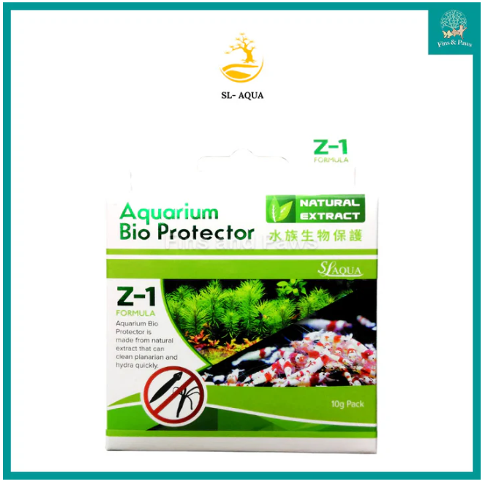 [SL Aqua] Z-1 Planaria and Hydra Remover (Aquarium Fish, Shrimp and Plant Safe) 10g Pack