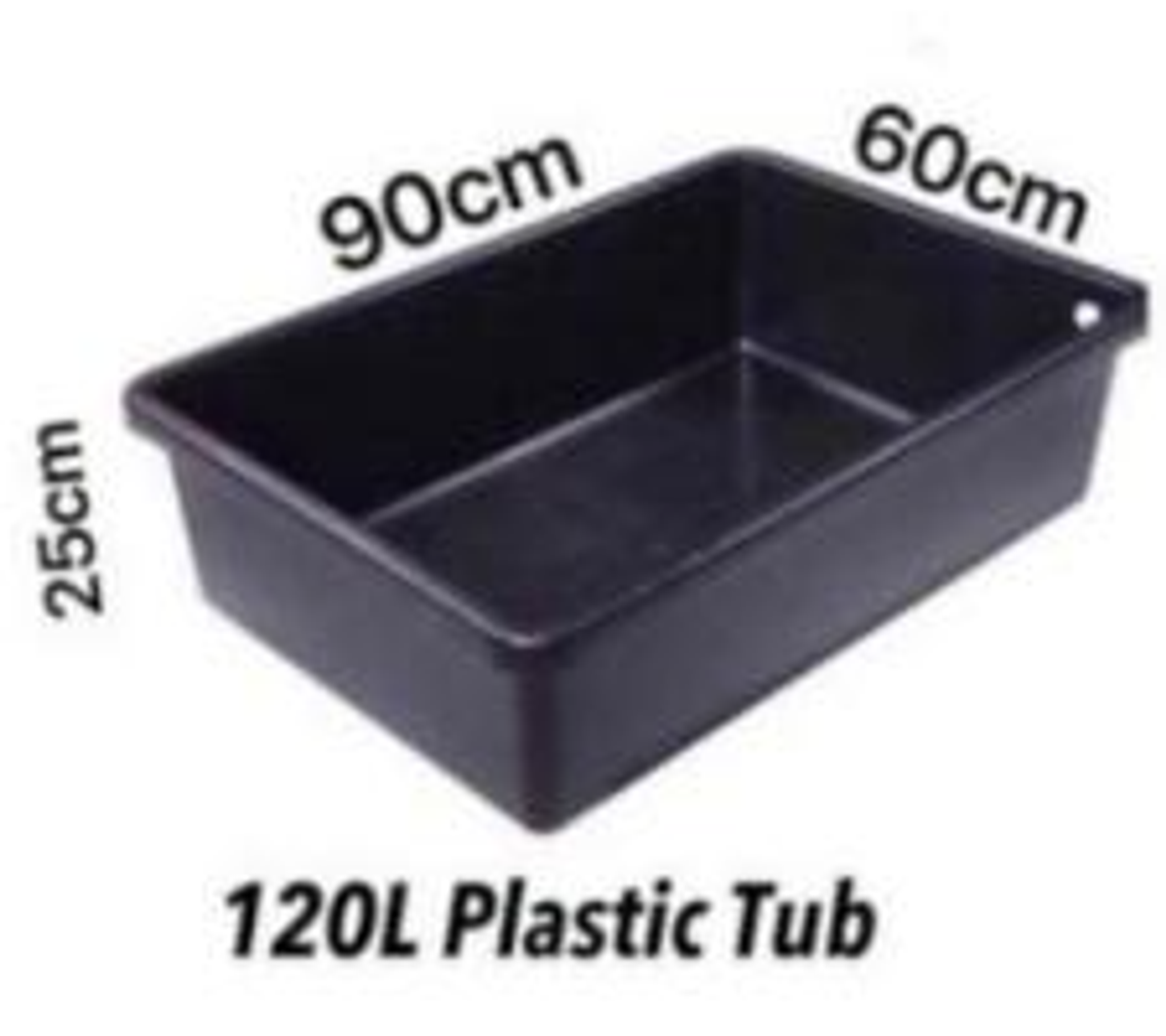 120L Plastic Tub (blue color)